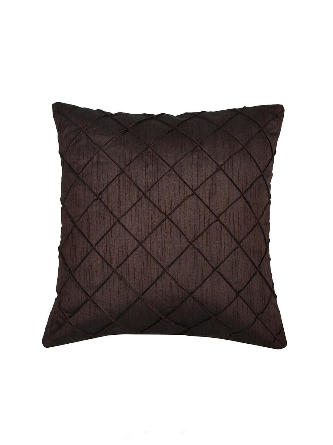 

Athome by Nilkamal Brown Textured Square Cushion Cover