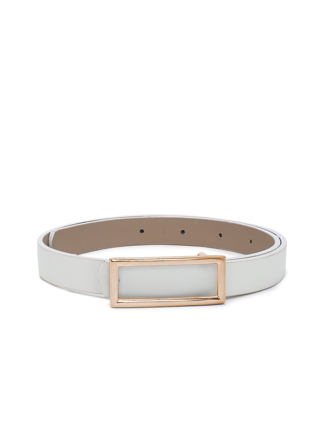 

CRUSSET Girls Slim Belt, White