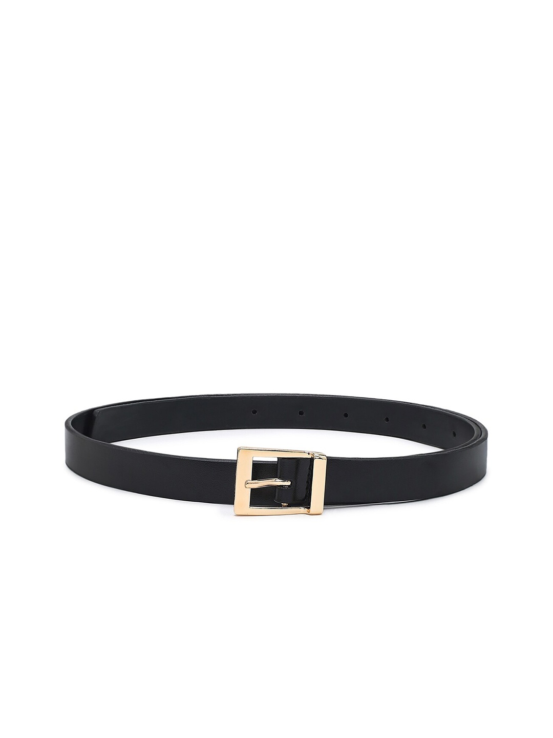 

CRUSSET Girls Slim Tang Closure Belt, Black
