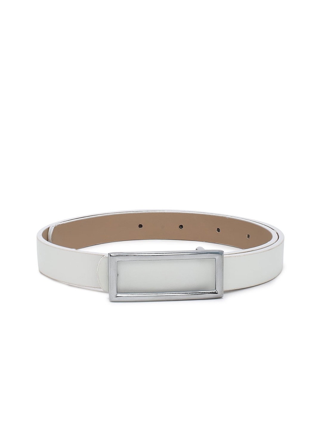 

CRUSSET Girls Textured Casual Belt, White