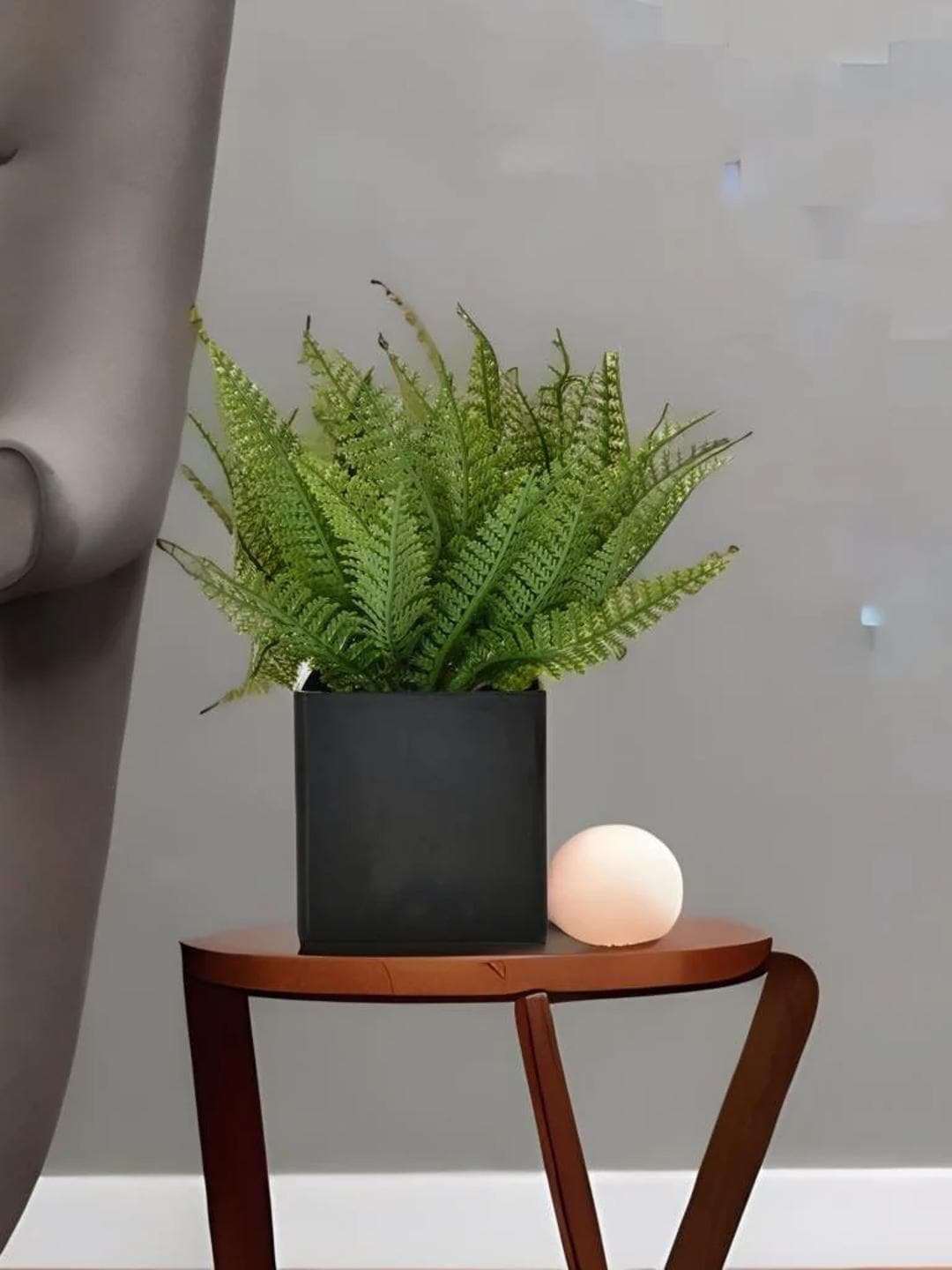 

Athome by Nilkamal Green & Black Succulent Artificial Potted Plant