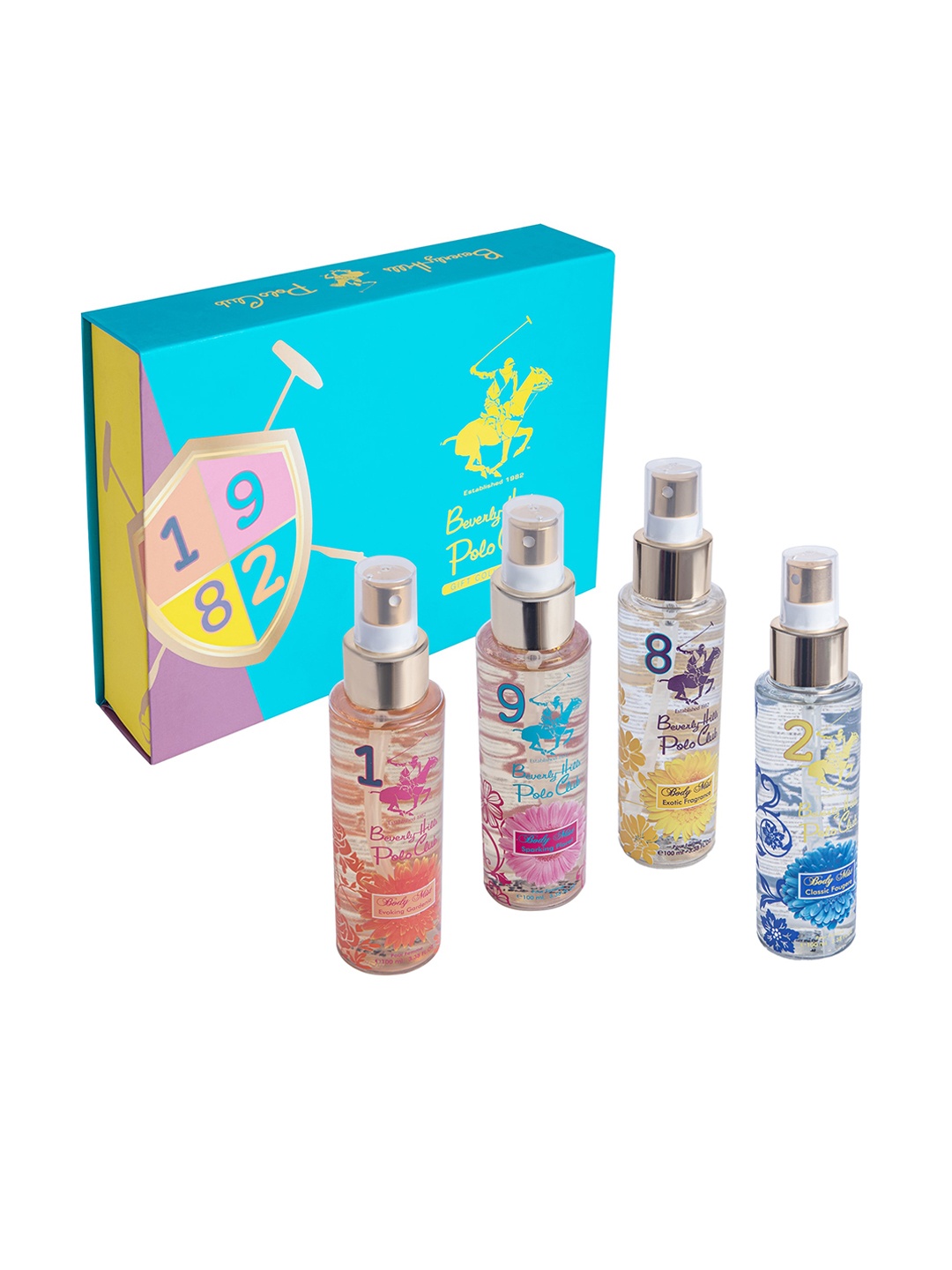 

Beverly Hills Polo Club Women Set Of 4 Series Collection Body Mist - 100ml Each, Multi