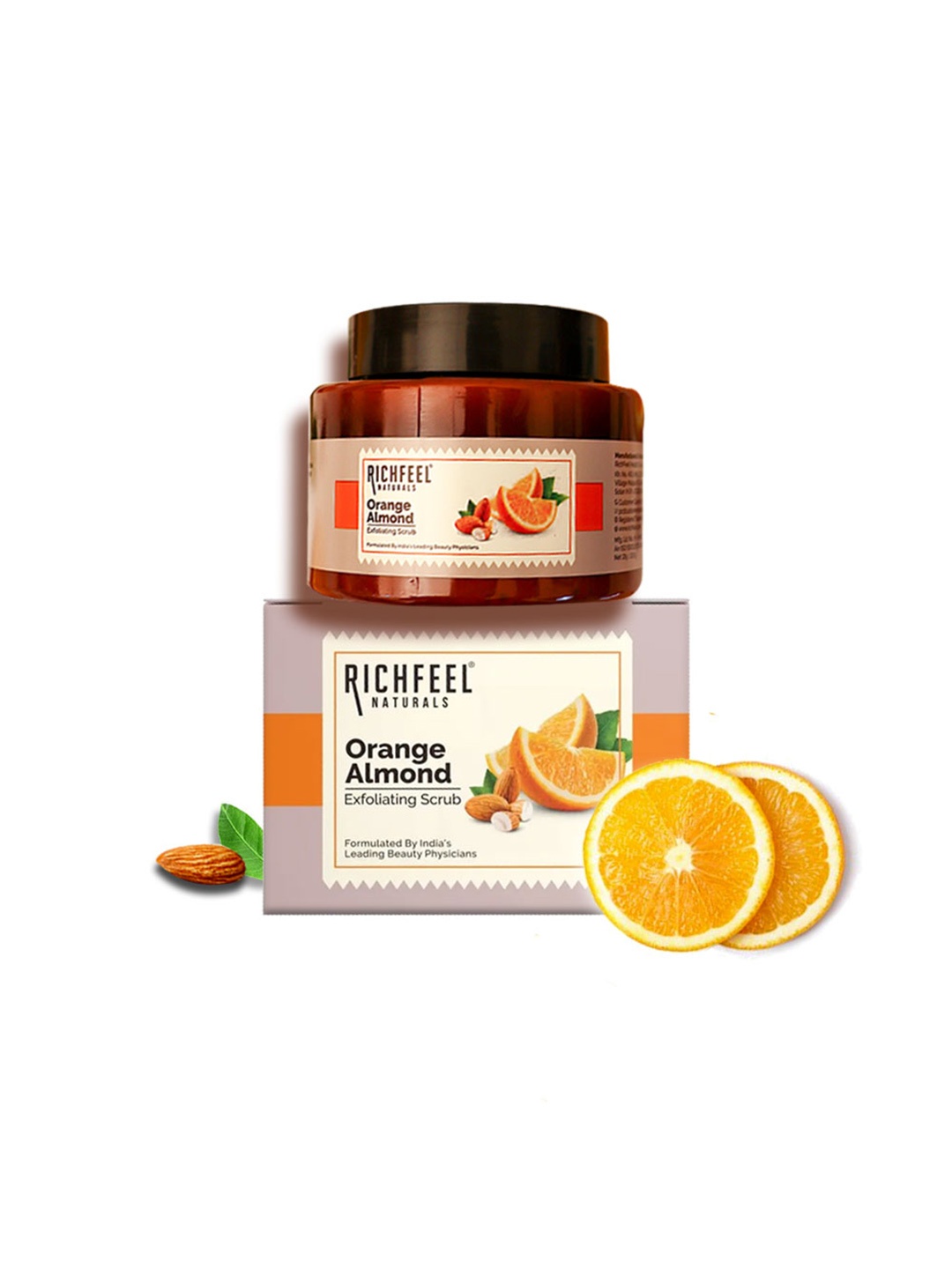 

Richfeel Orange Almond Exfoliating Scrub - 100 g