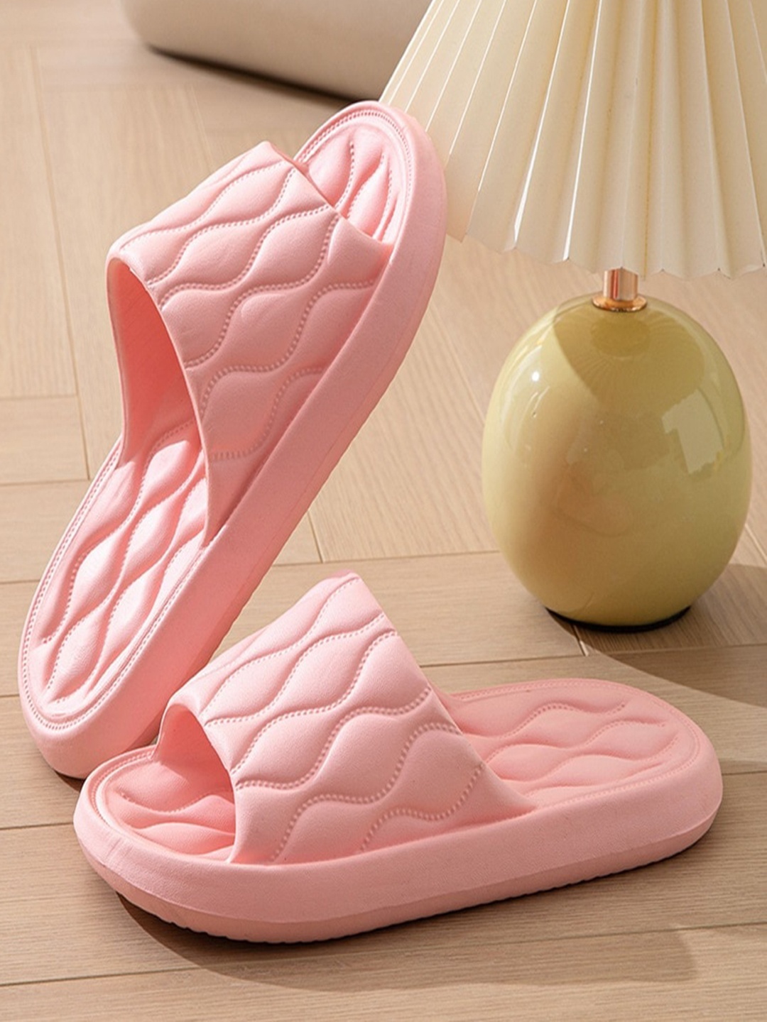 

Alexvyan Women Pink Eva Slipper Light Weight Non-Skid Croslite Sliders