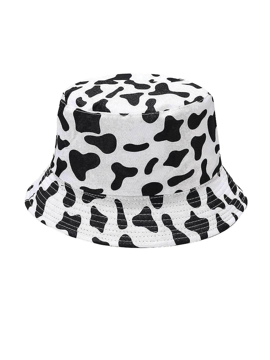 

Zacharias Animal Printed Cotton Fisherman Bucket Hat, White