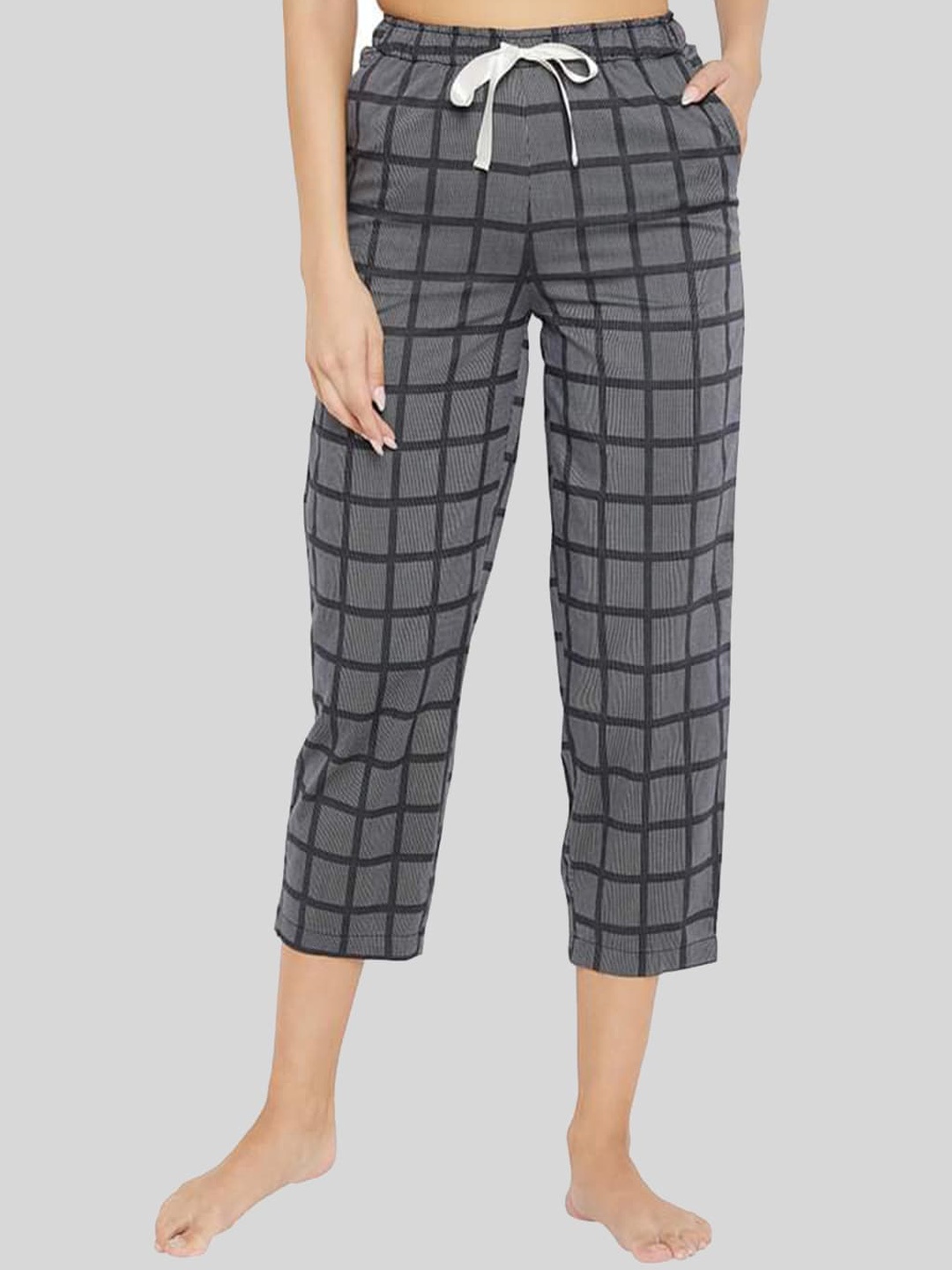 

Style Shoes Women Linen Lounge Pants, Grey