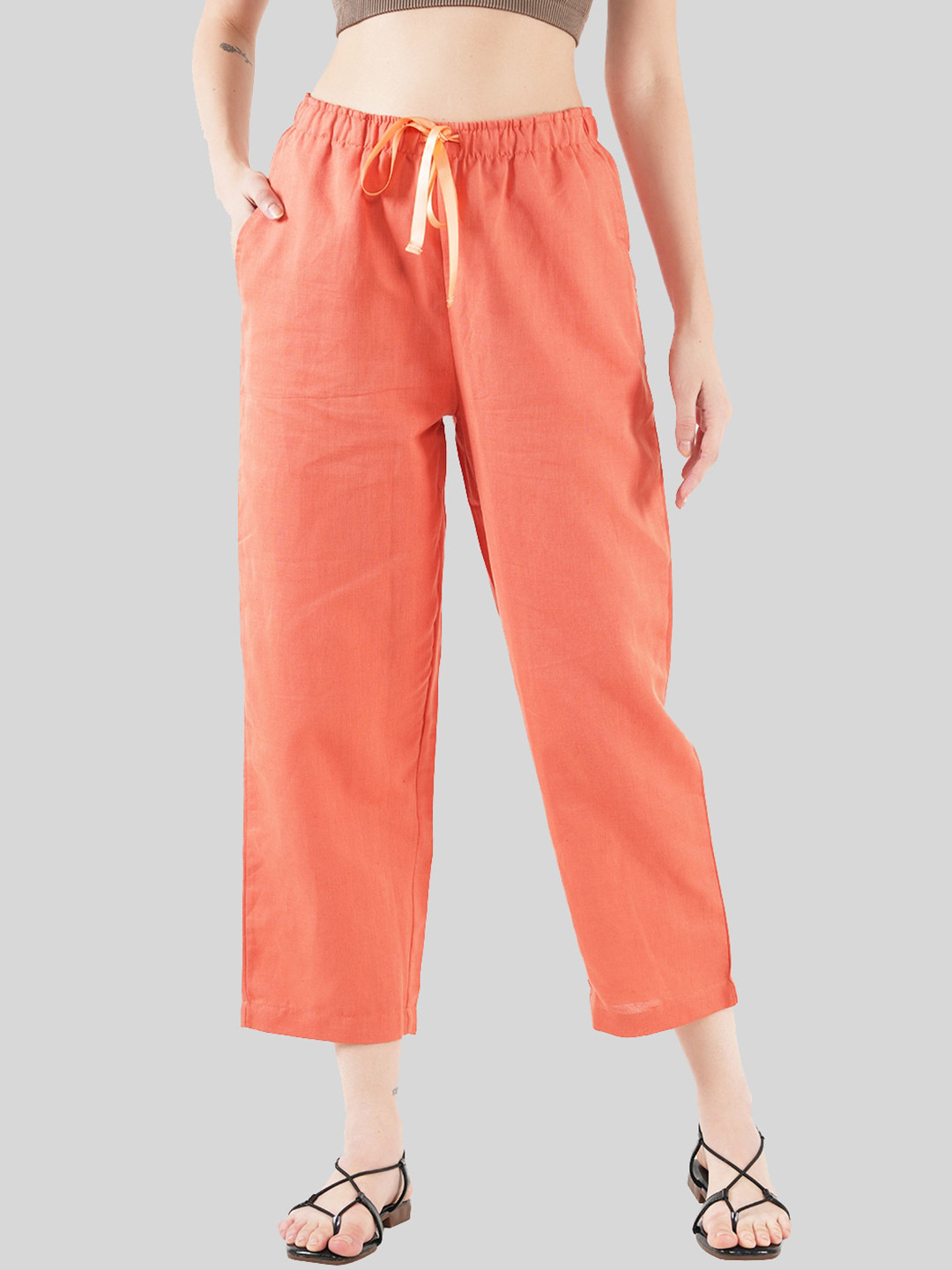 

Style Shoes Women Linen Pyjamas, Orange