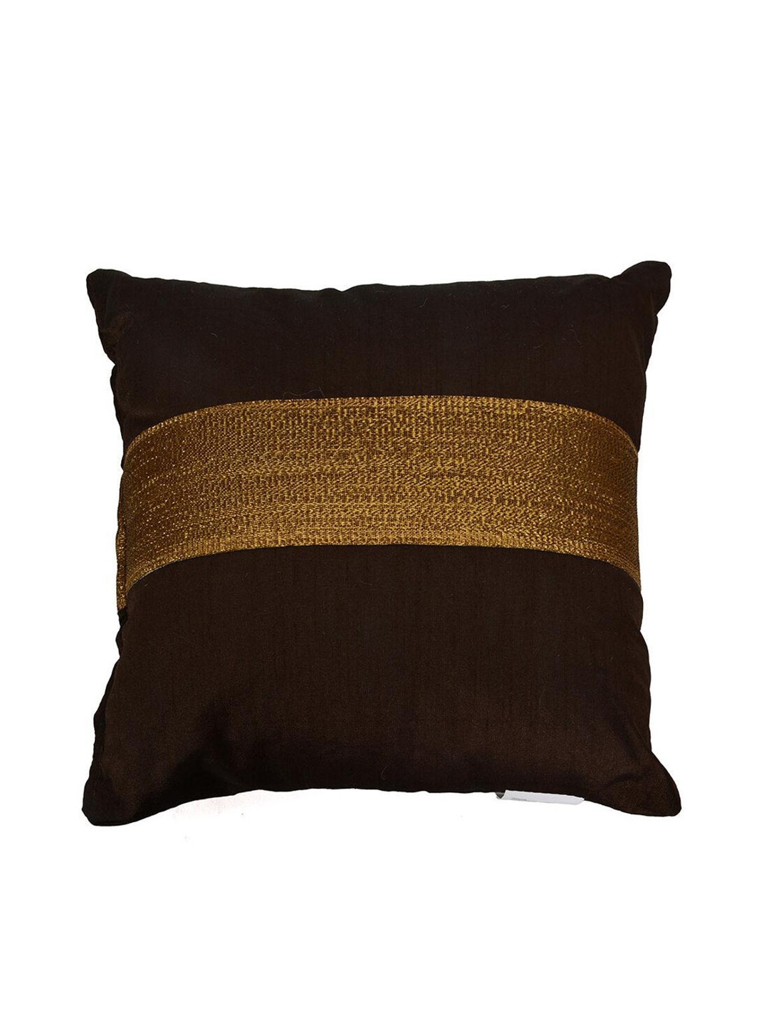 

Athome by Nilkamal Brown Ariel Earthy Ornate Colourblocked Filled Cushion