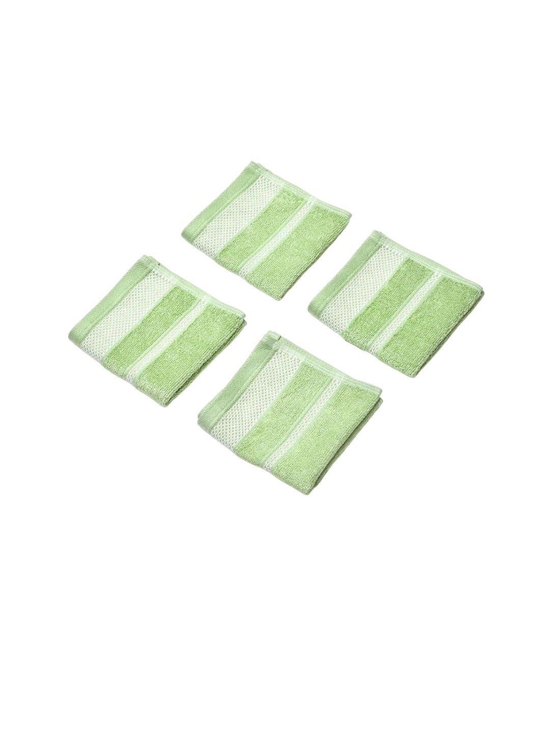 

Athome by Nilkamal 4-Pieces Green Face Towels
