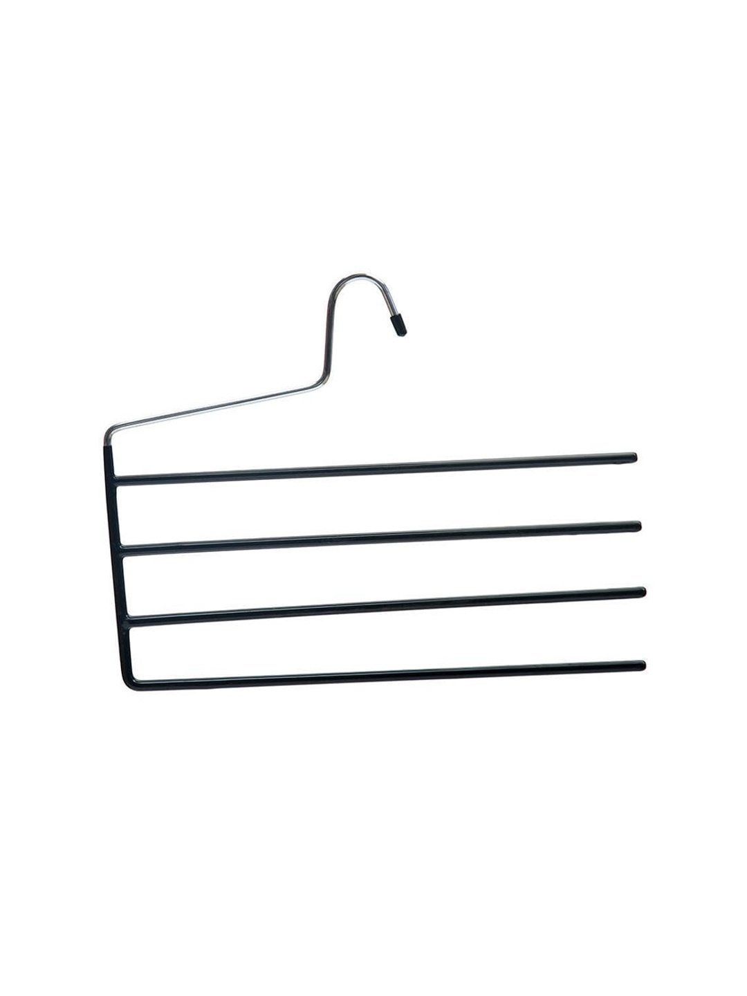 

Athome by Nilkamal Black Four-Section Space Saver Metal Hanger