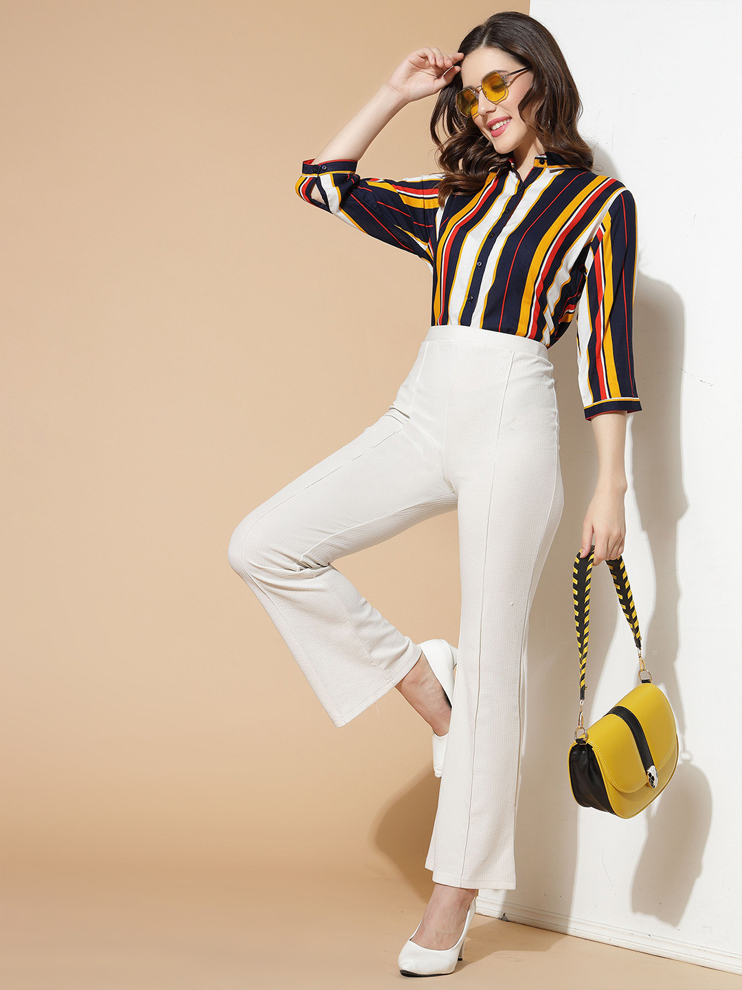 

DressBerry Striped Casual Shirt, Navy blue