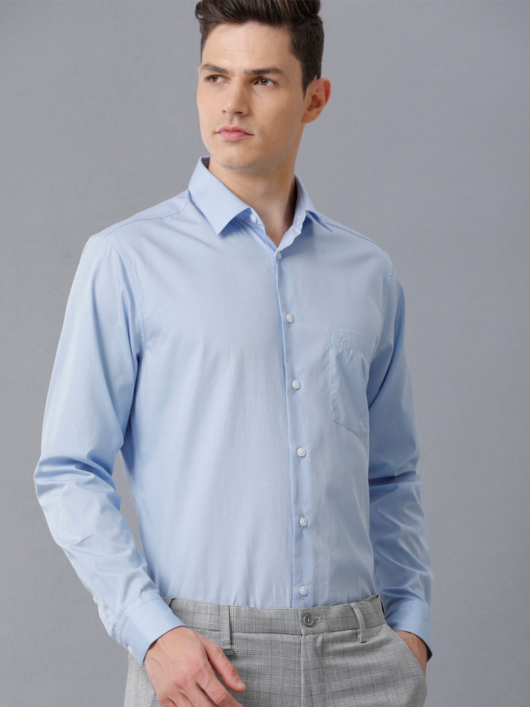

Aldeno Regular Fit Comfort Cotton Formal Shirt, Blue