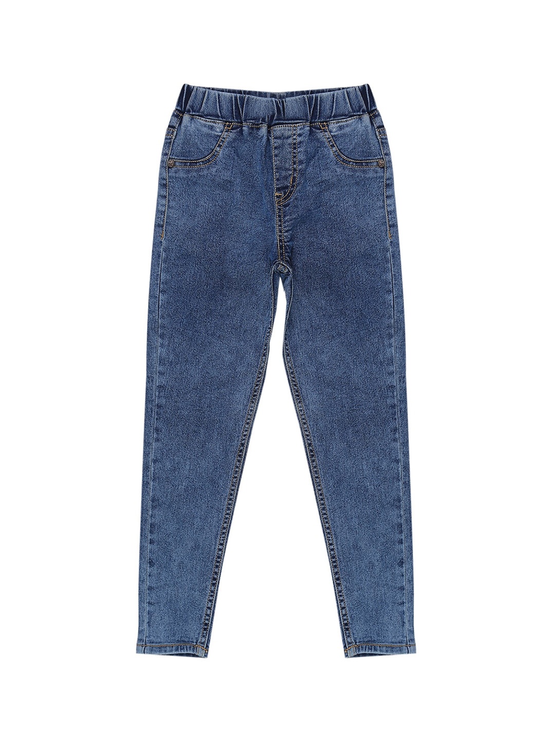 

HERE&NOW Girls Blue High Rise Skinny Fit Stretchable Jeans