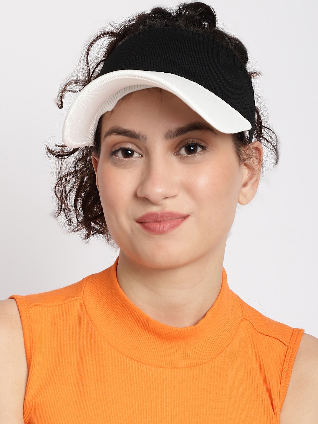 

ELLIS Women Colourblocked Visor Cap, Black