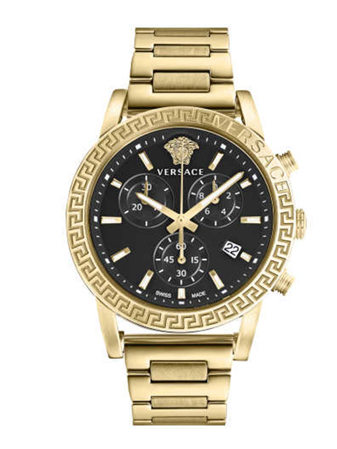 

Versace Women Dial & Stainless Steel Bracelet Style Straps Analogue Watch VEKB00822, Black