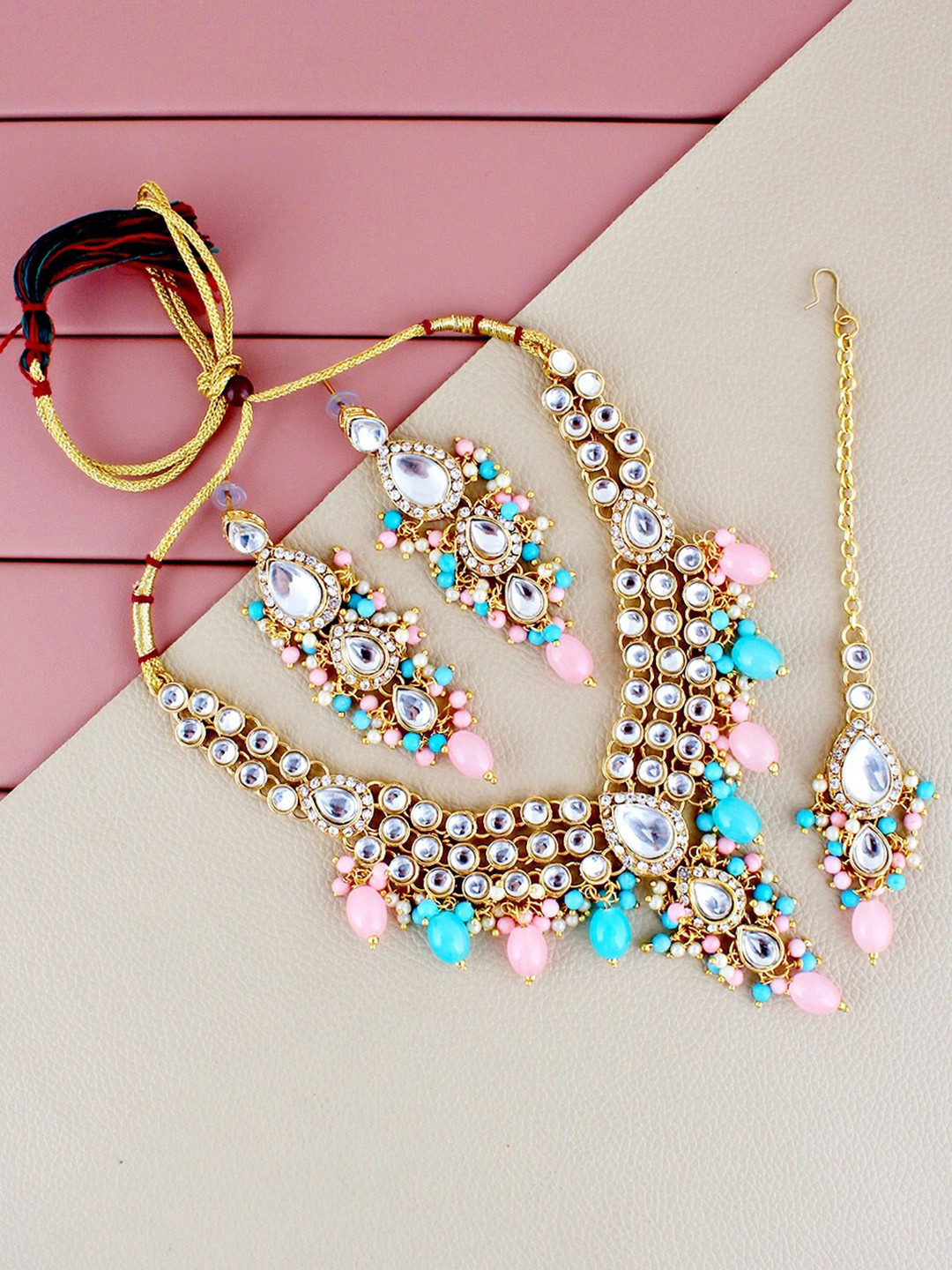 

LUCKY JEWELLERY Gold-Plated Jewellery Set