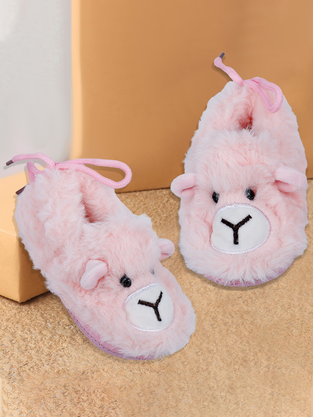 

Baby Moo Infants Anti Skid Cotton Booties, Pink