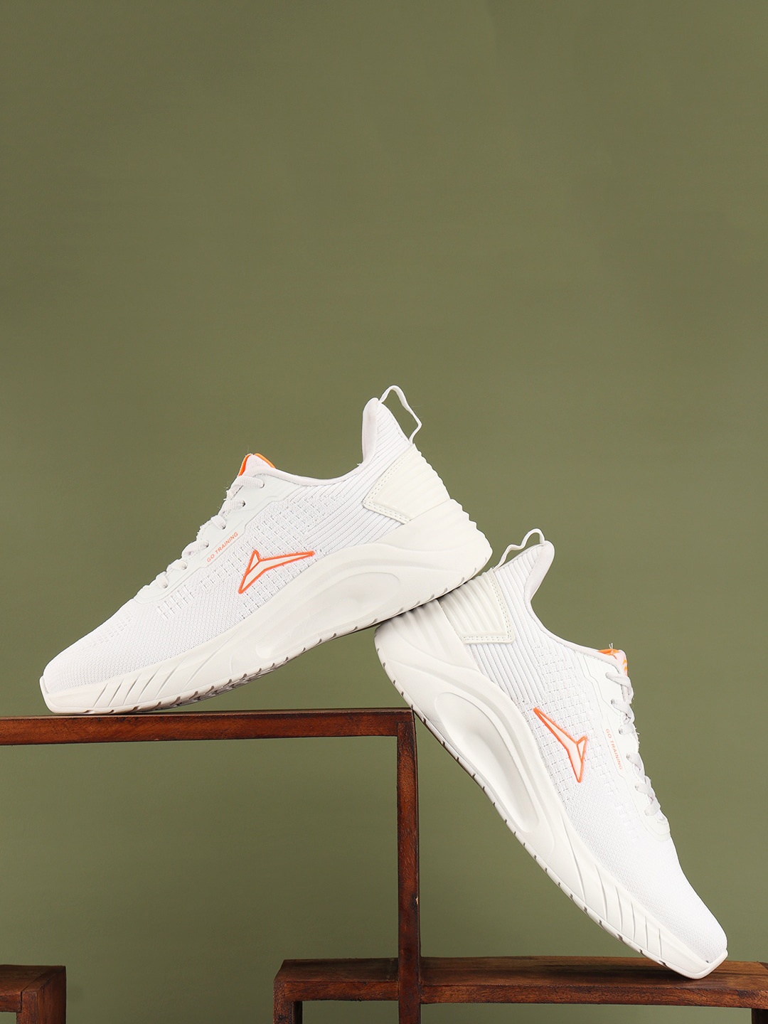 

JQR Men MATHEW Mesh I-EVA Training or Gym Shoes, White