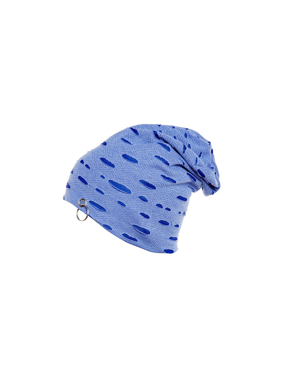 

VIMAL Men Blue Self Design Beanie