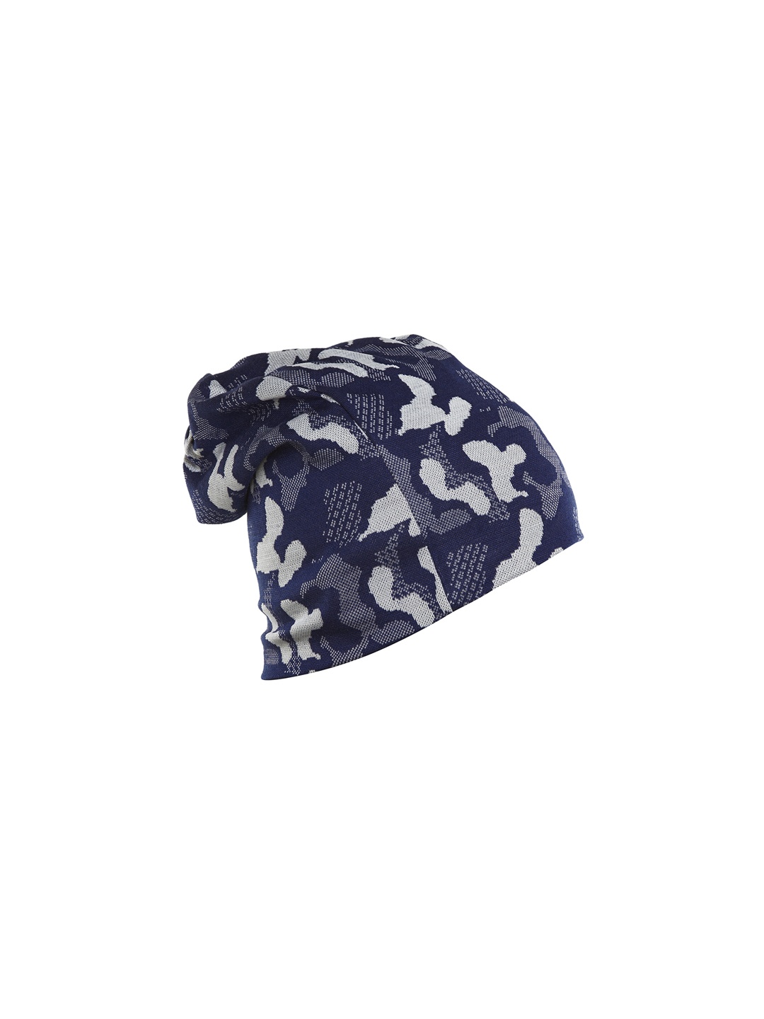 

VIMAL Men Navy Blue & White Self Design Beanie