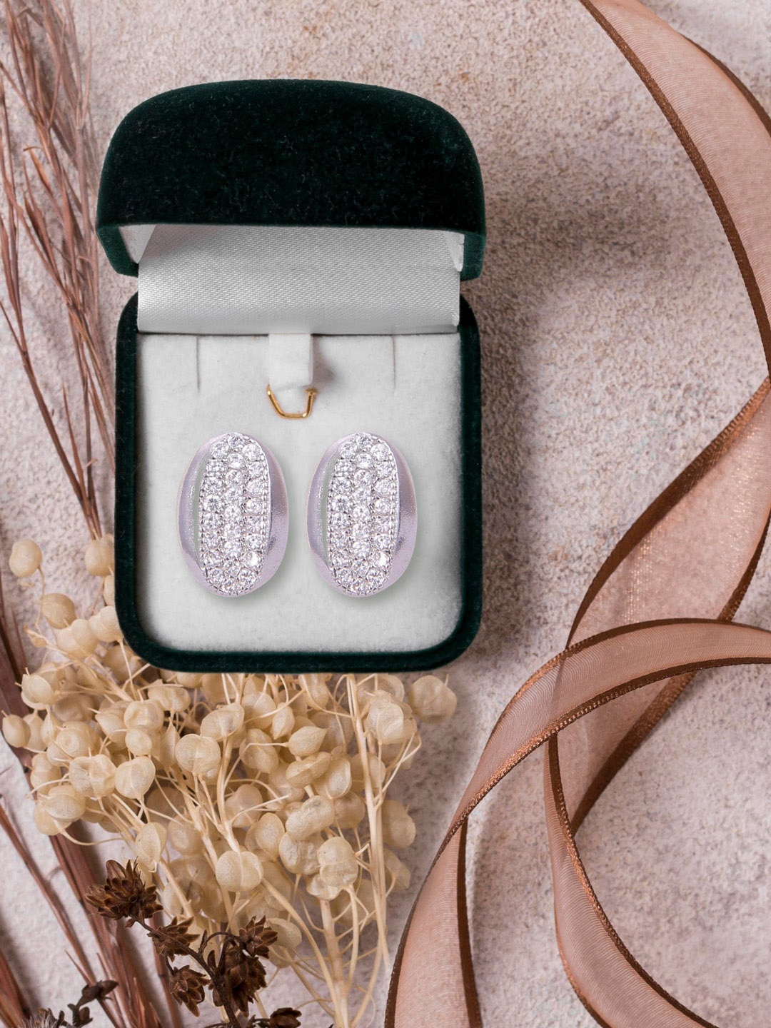 

Abhooshan Contemporary Drop Earrings, Silver