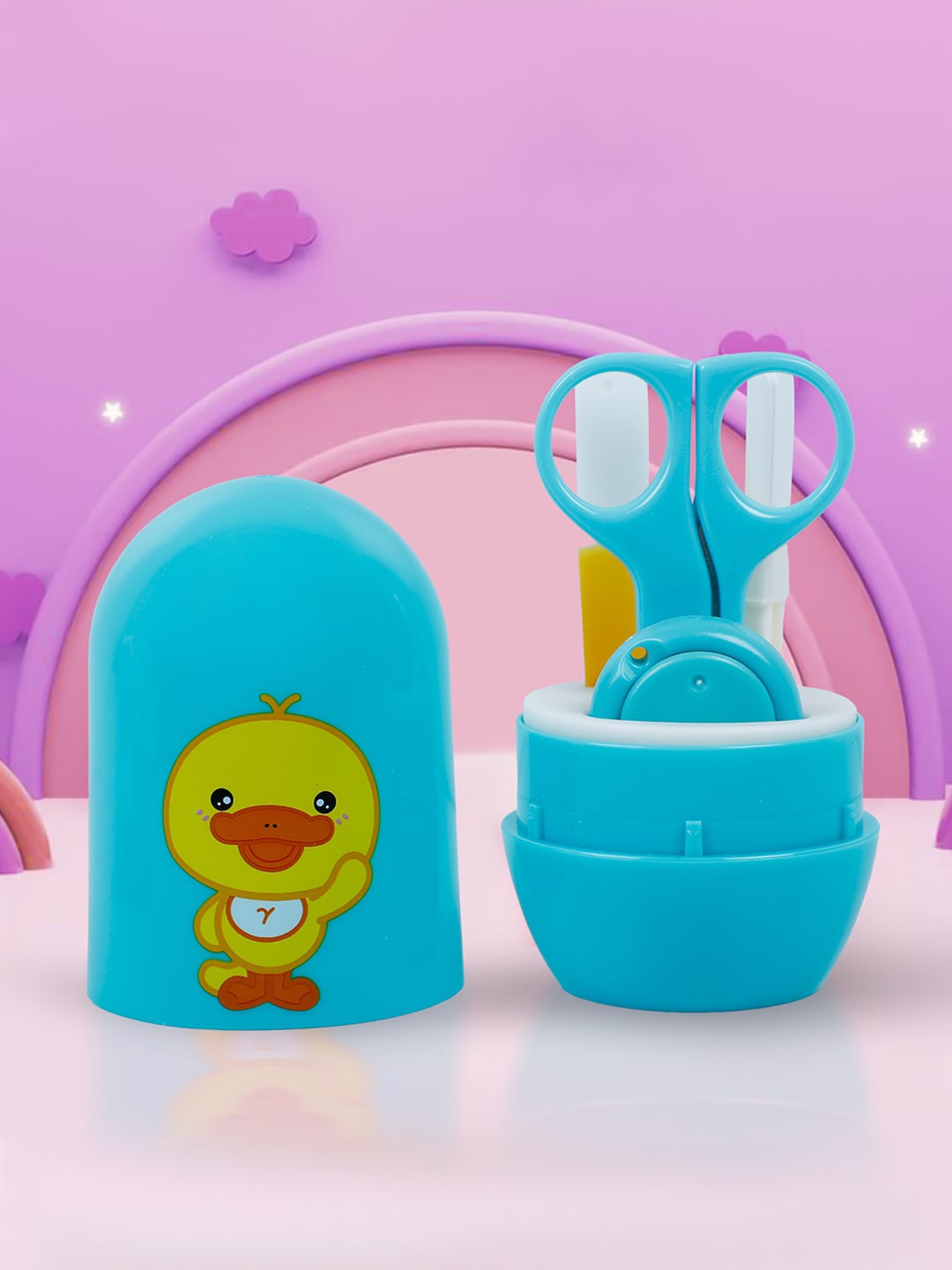 

Baby Moo Infants 4 Pieces Nail Clipper Set, Turquoise blue