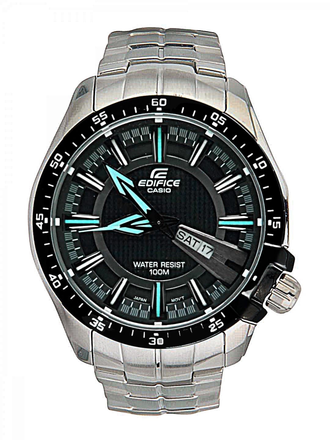 

Casio Edifice Men Black Analogue watch ED417 EF-130D-1A2VDF