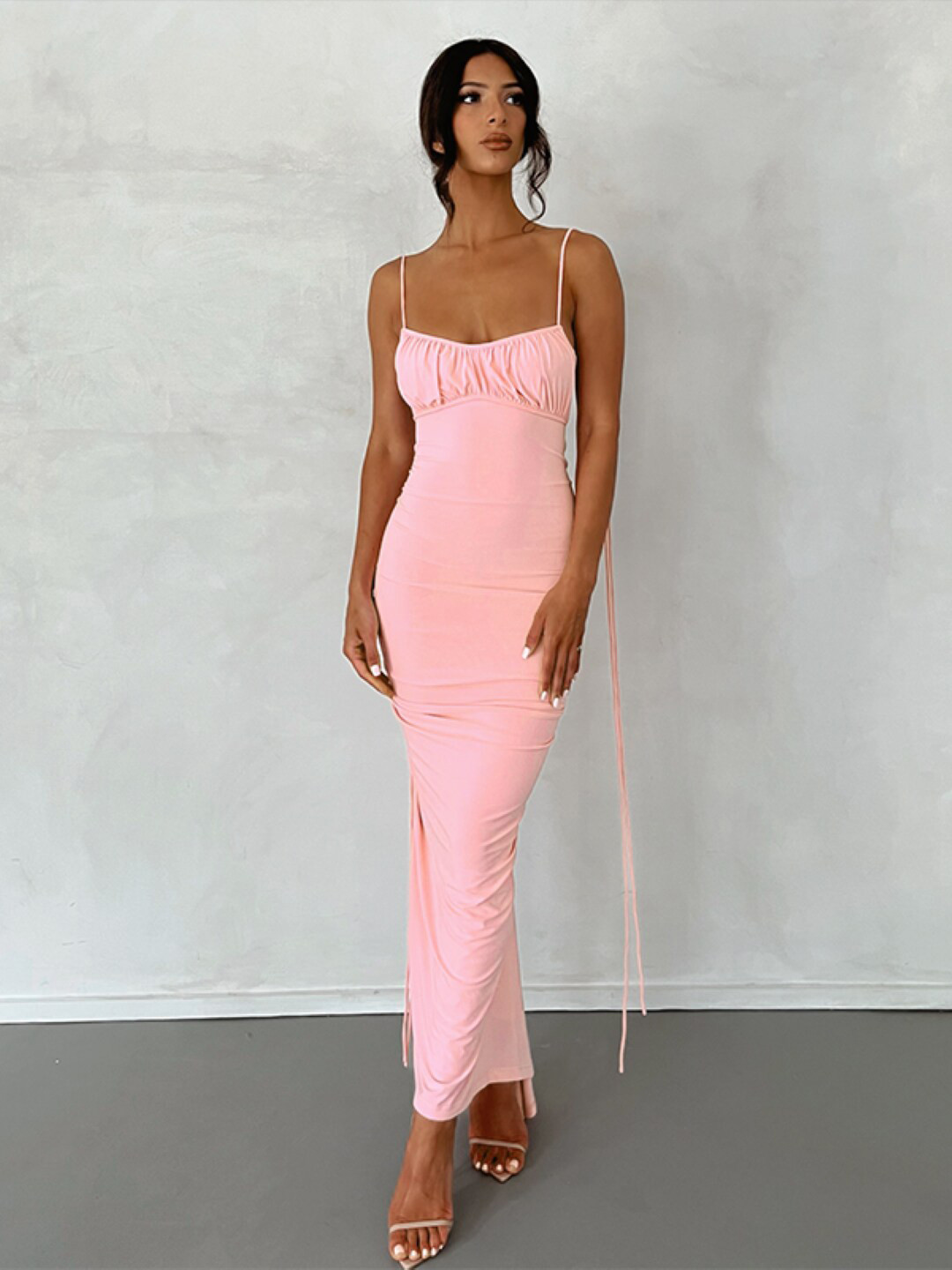 

StyleCast Pink Shoulder Straps Bodycon Dress