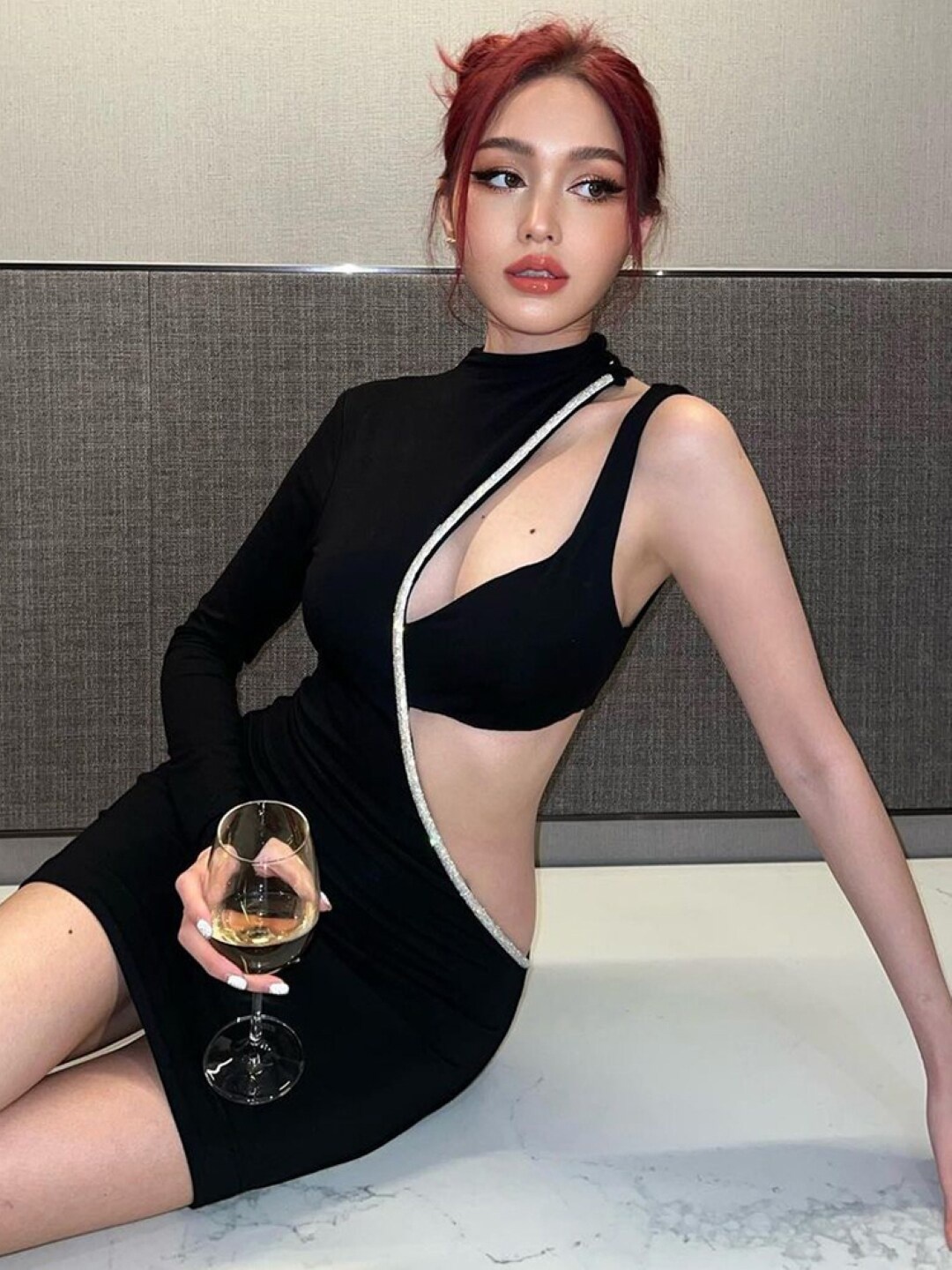

StyleCast Black Cut-Out Detailed Bodycon Mini Dress