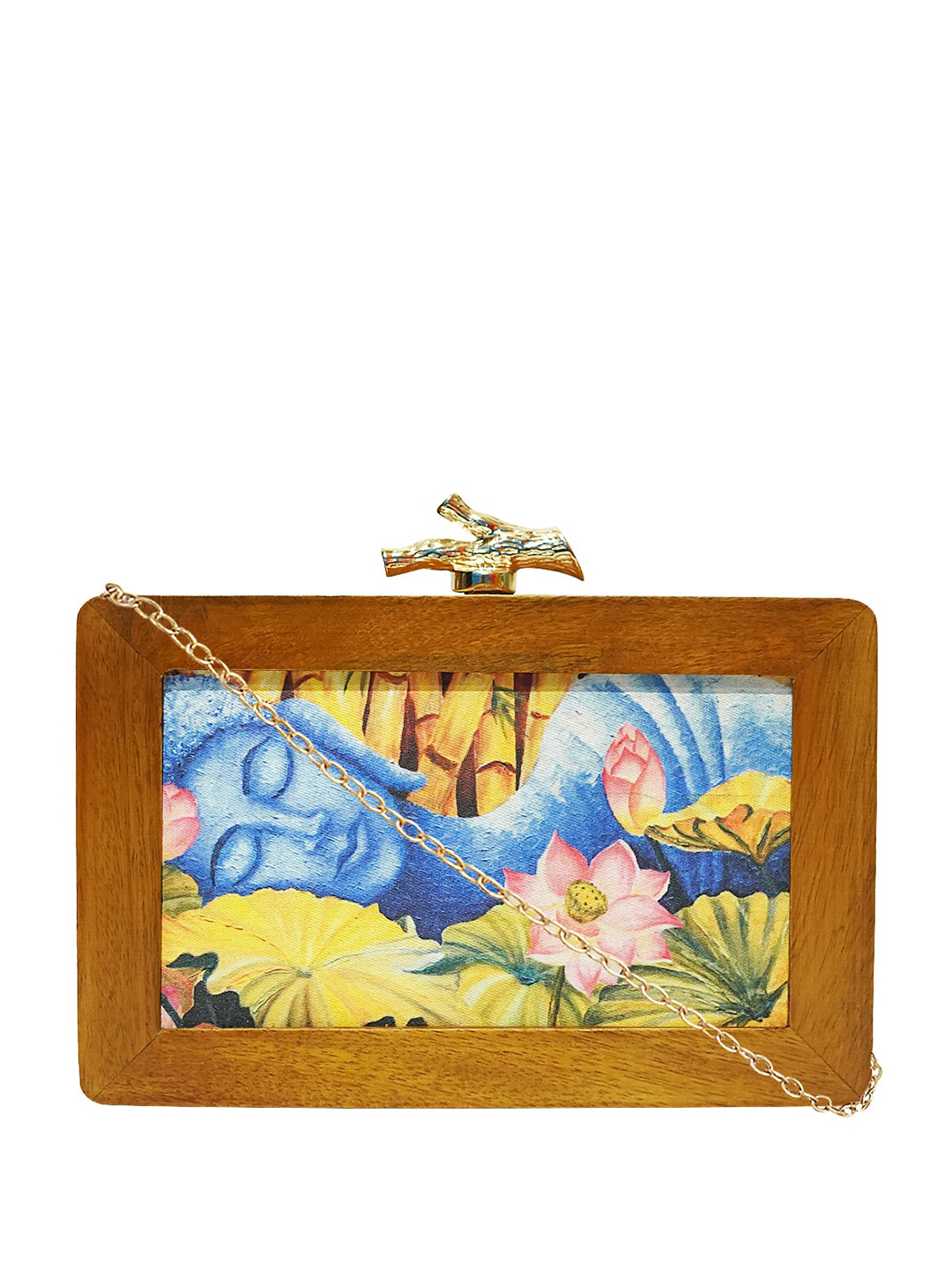 

HORRA Printed Box Clutch, Blue