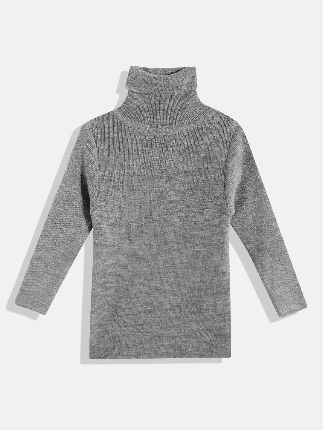 

RVK Kids Turtle Neck Skivi Acrylic Pullover, Grey