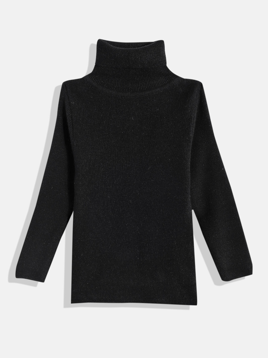 

RVK Kids High Neck Pullover Sweater, Black