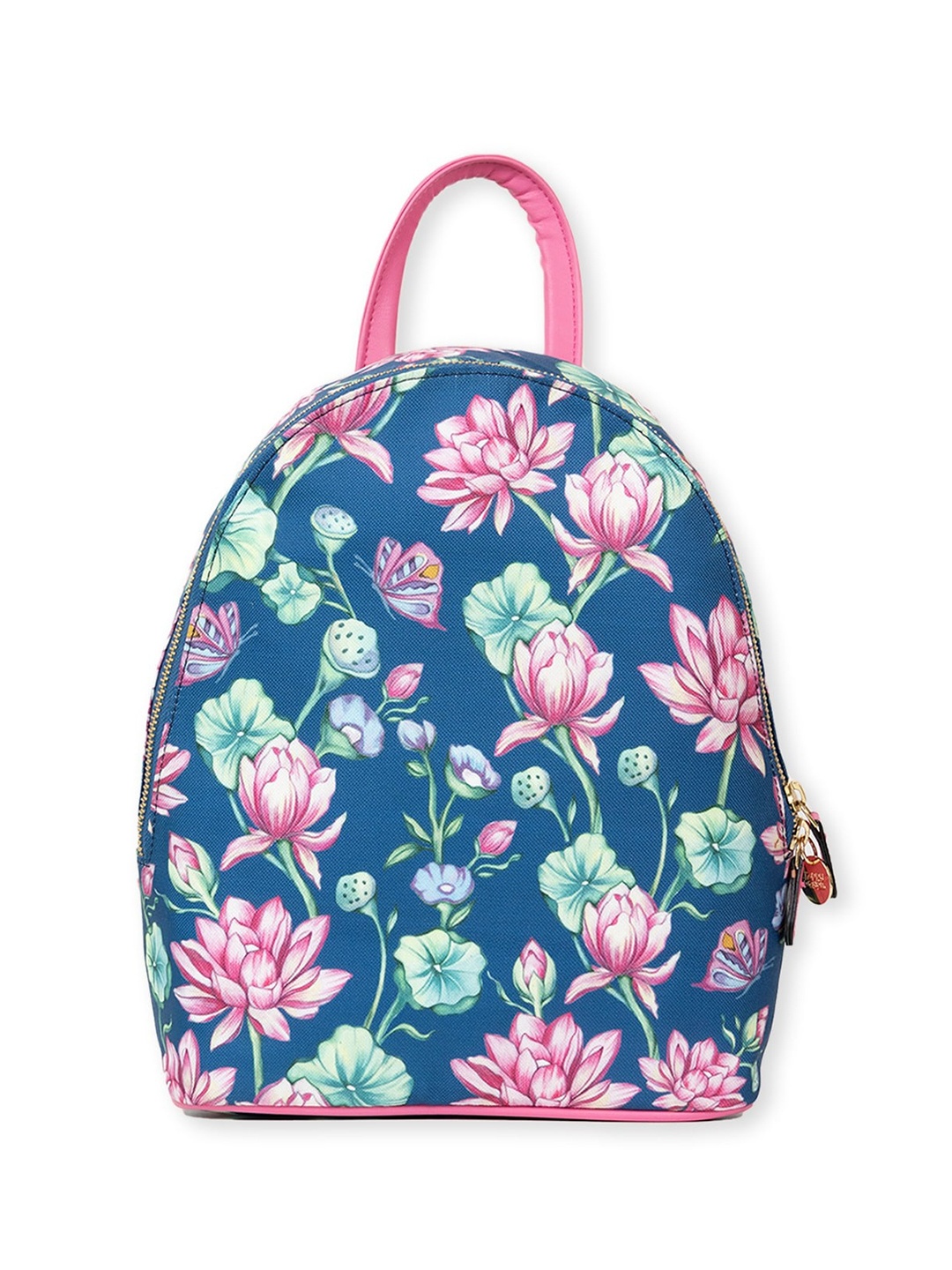 

happywagon Women Floral Printed Ergonomic Backpack, Blue