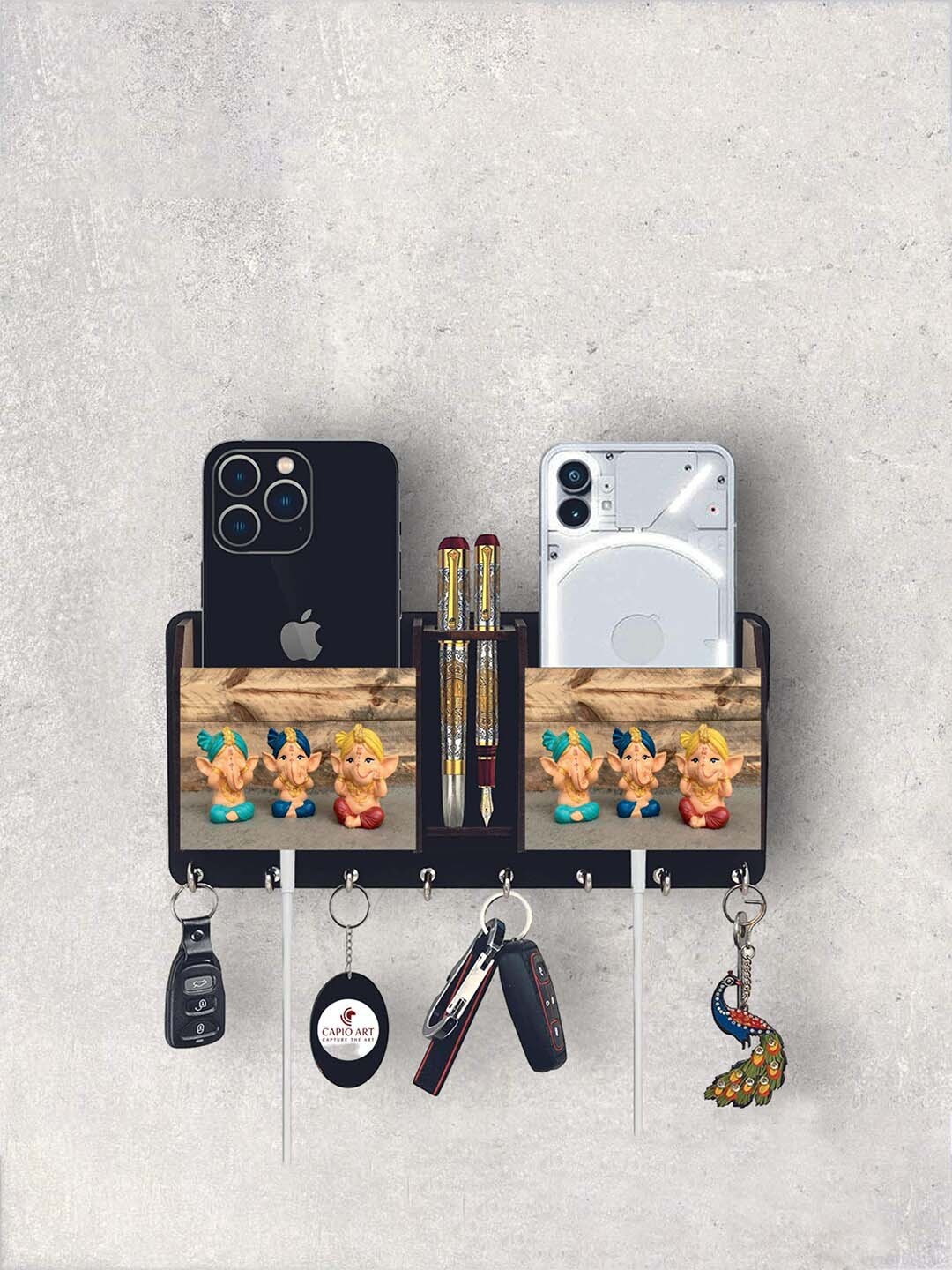 

CAPIO ART Brown & Beige Multipurpose Key Holder