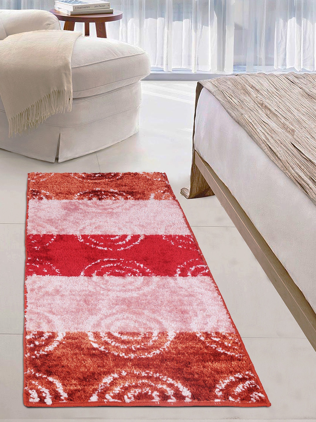 

Story@home Brown & Red Striped Carpet
