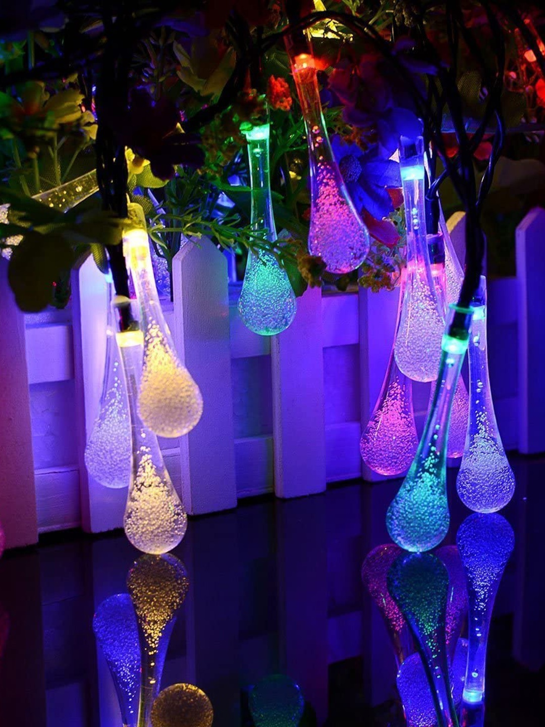 

Ascension 14 Pcs Water Drop LED String Lights, Green