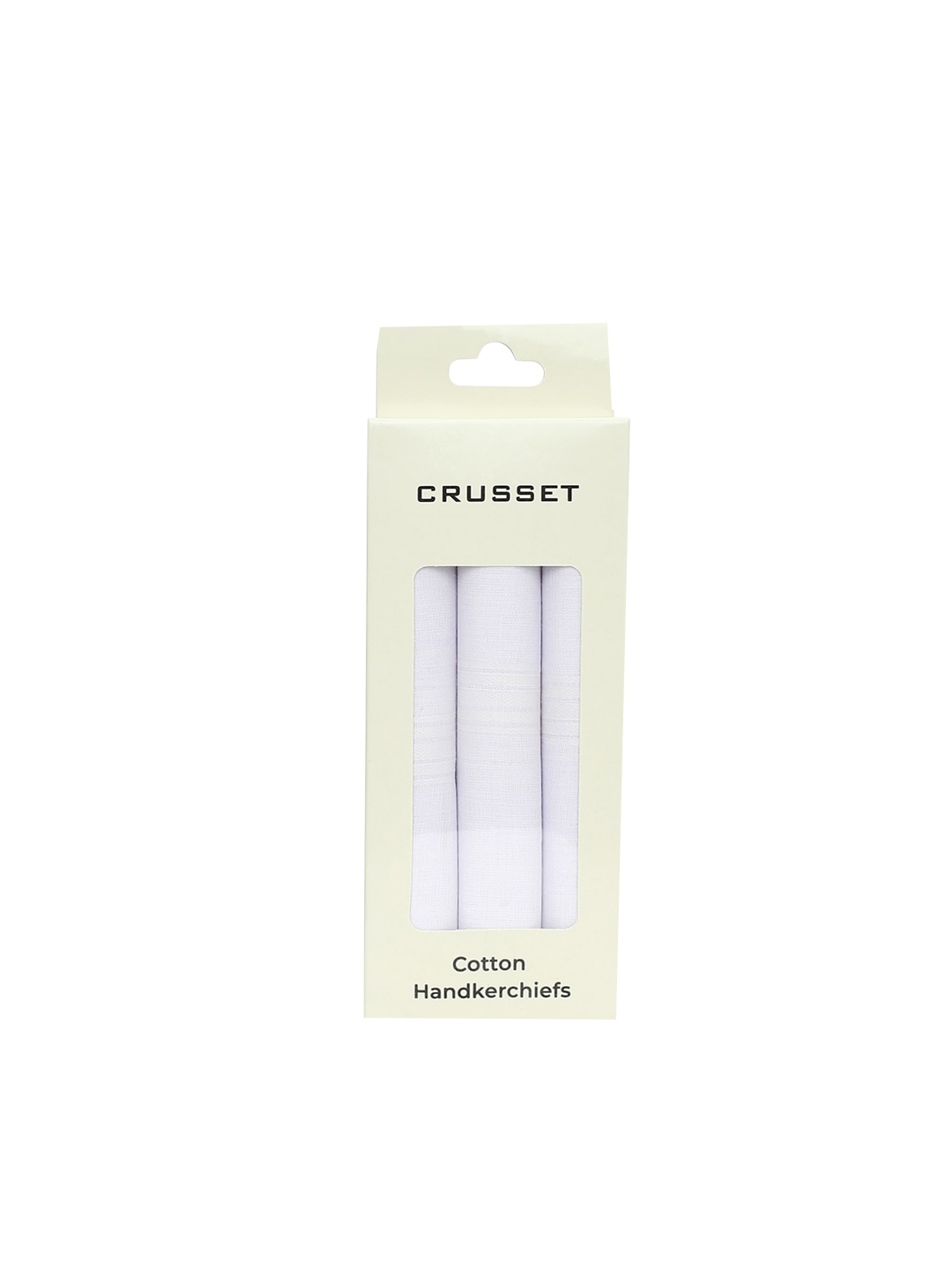 

CRUSSET Men Pack Of 3 Assorted Cotton Handkerchief