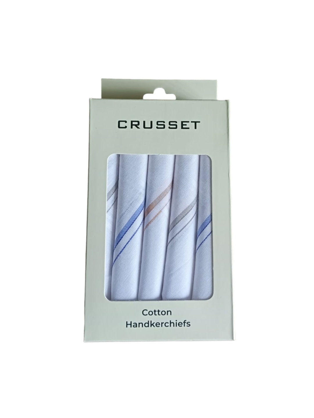 

CRUSSET Men Pack Of 5 Assorted Cotton Handkerchief