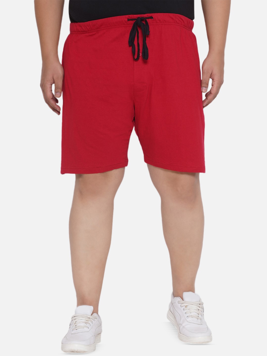 

Santonio Men Mid-Rise Pure Cotton Shorts, Red