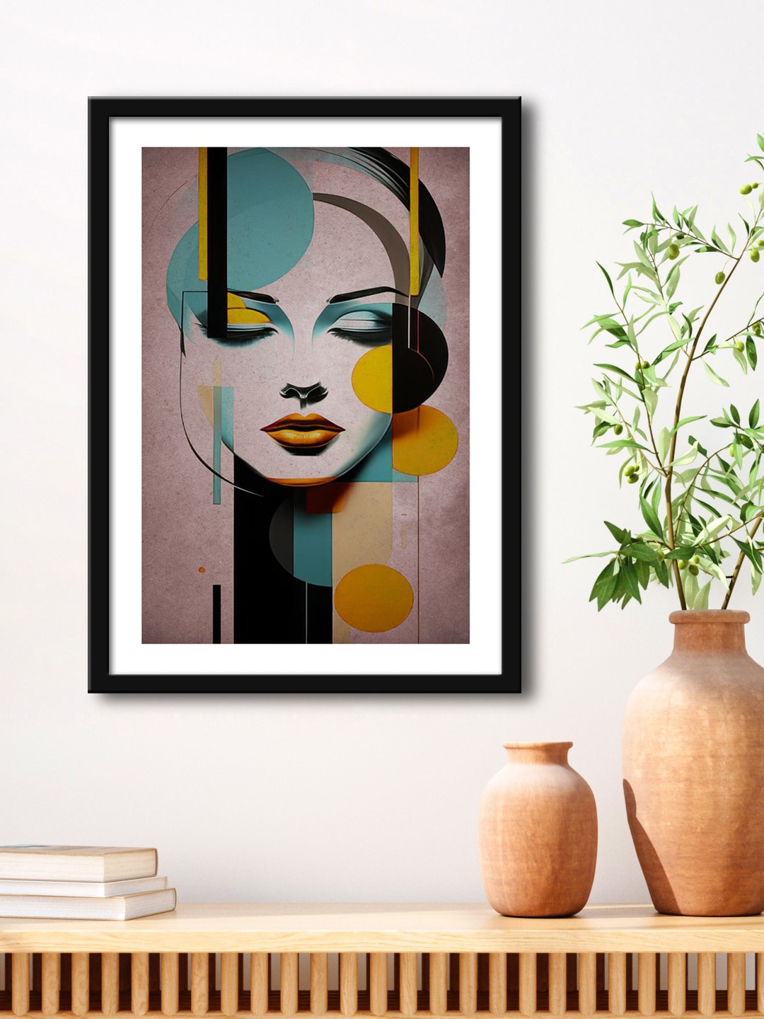 

999Store Brown & Black Painting Framed Wall Art