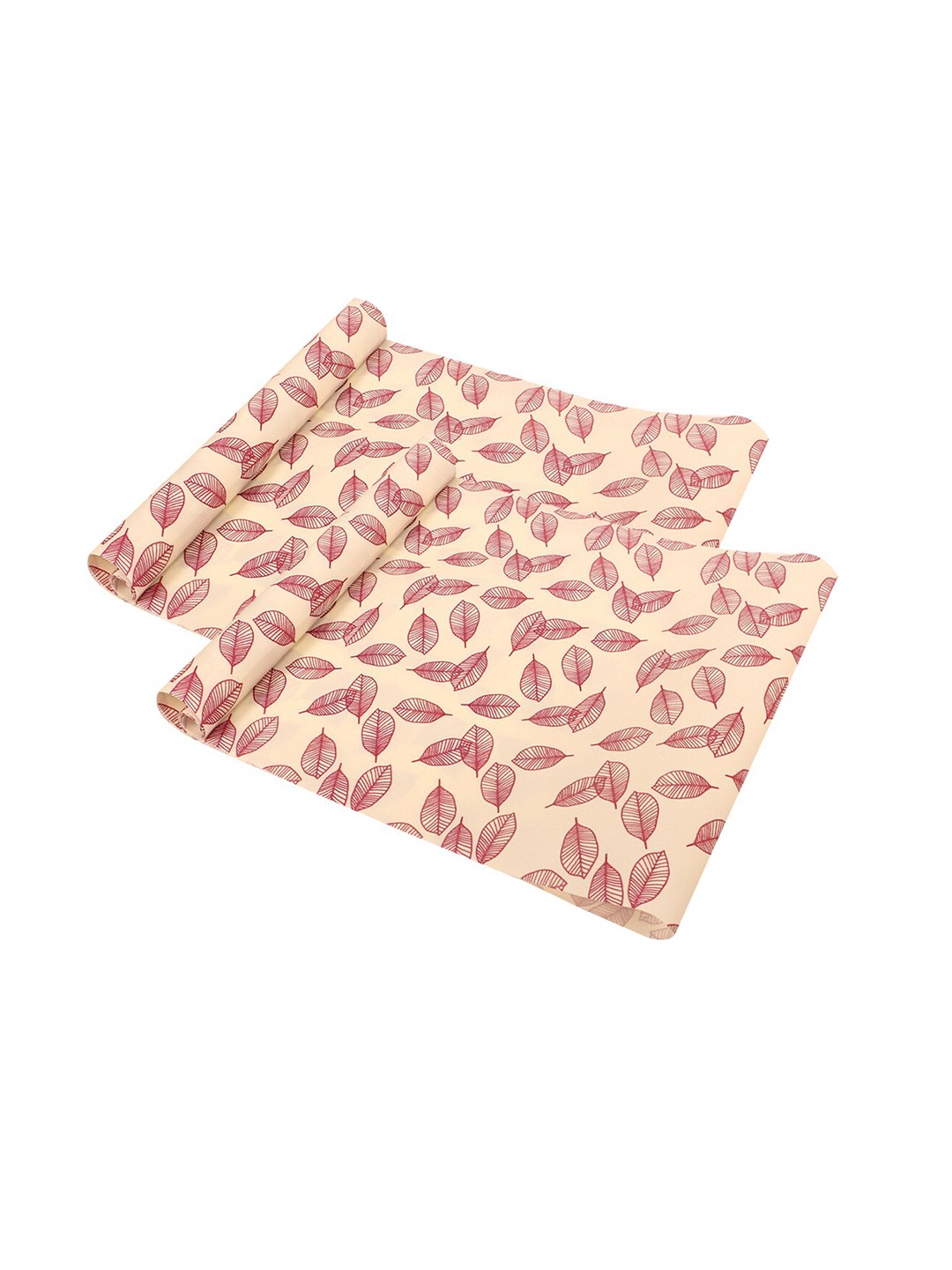 

Kuber Industries White 2 Pieces Printed Kitchen Cabinet Shelf Liners