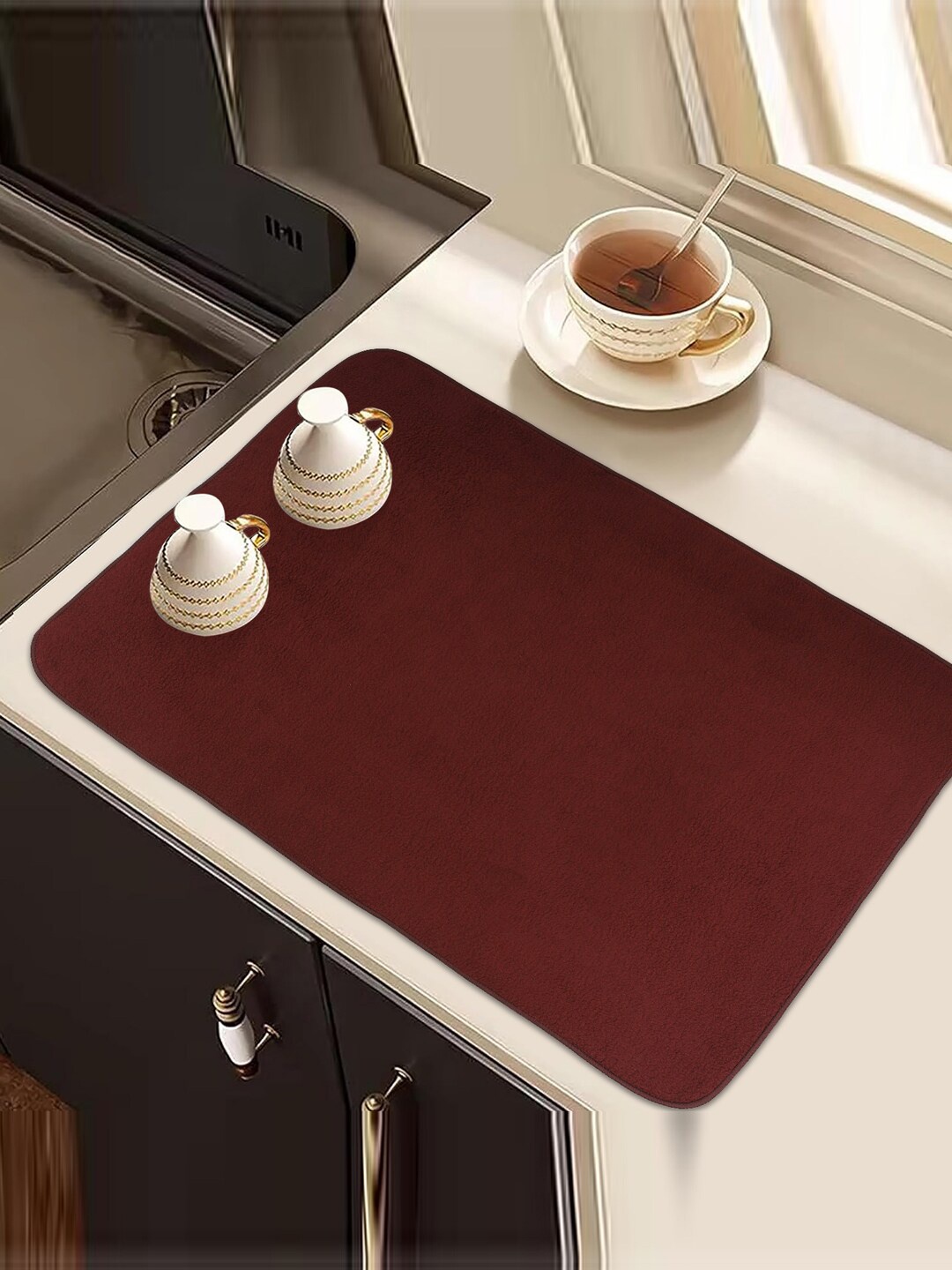 

Kuber Industries Pink & Maroon 2 Pieces Rectangular Table Placemats