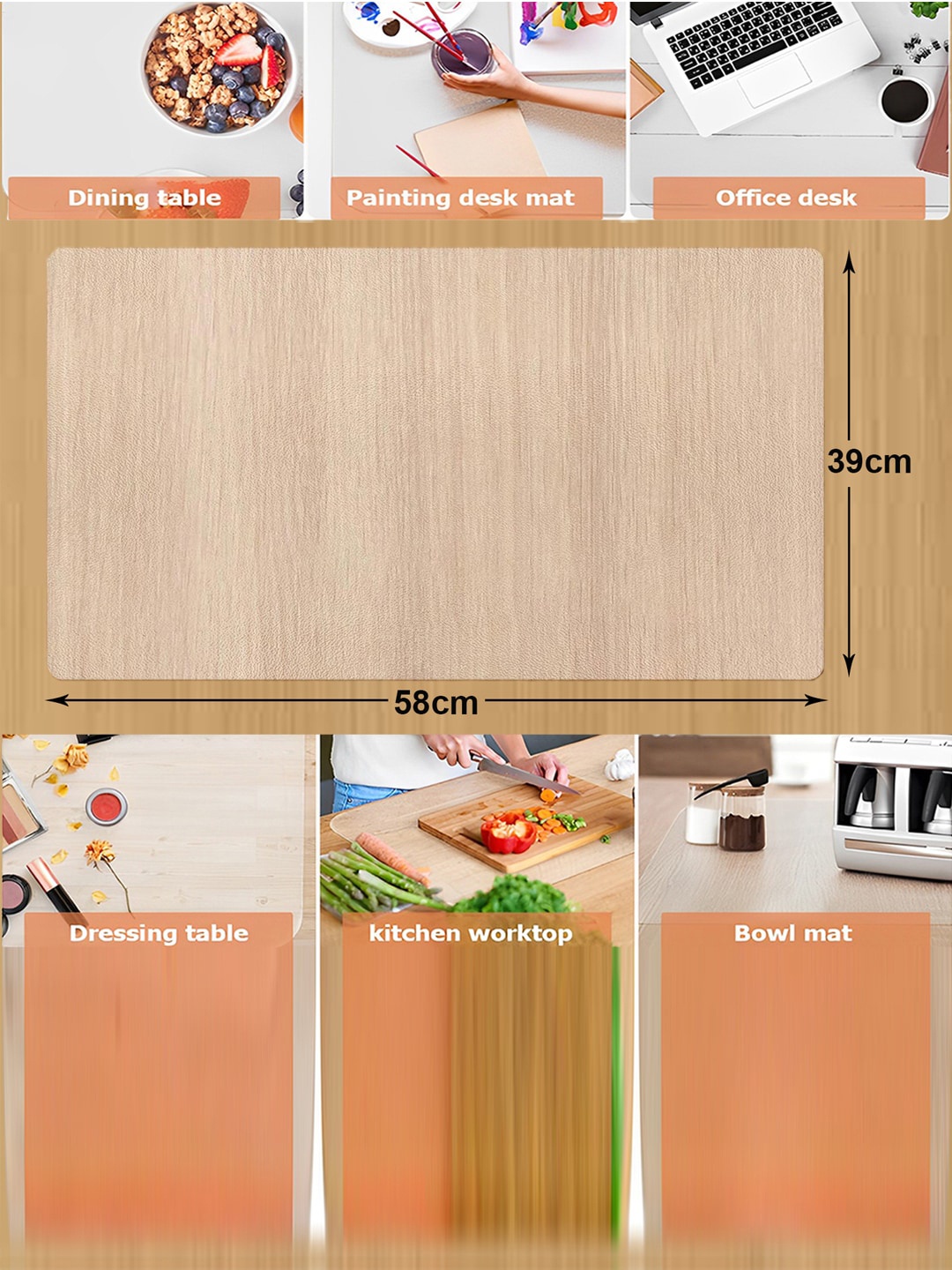 

Kuber Industries White 2 Pieces Waterproof Table Sheet