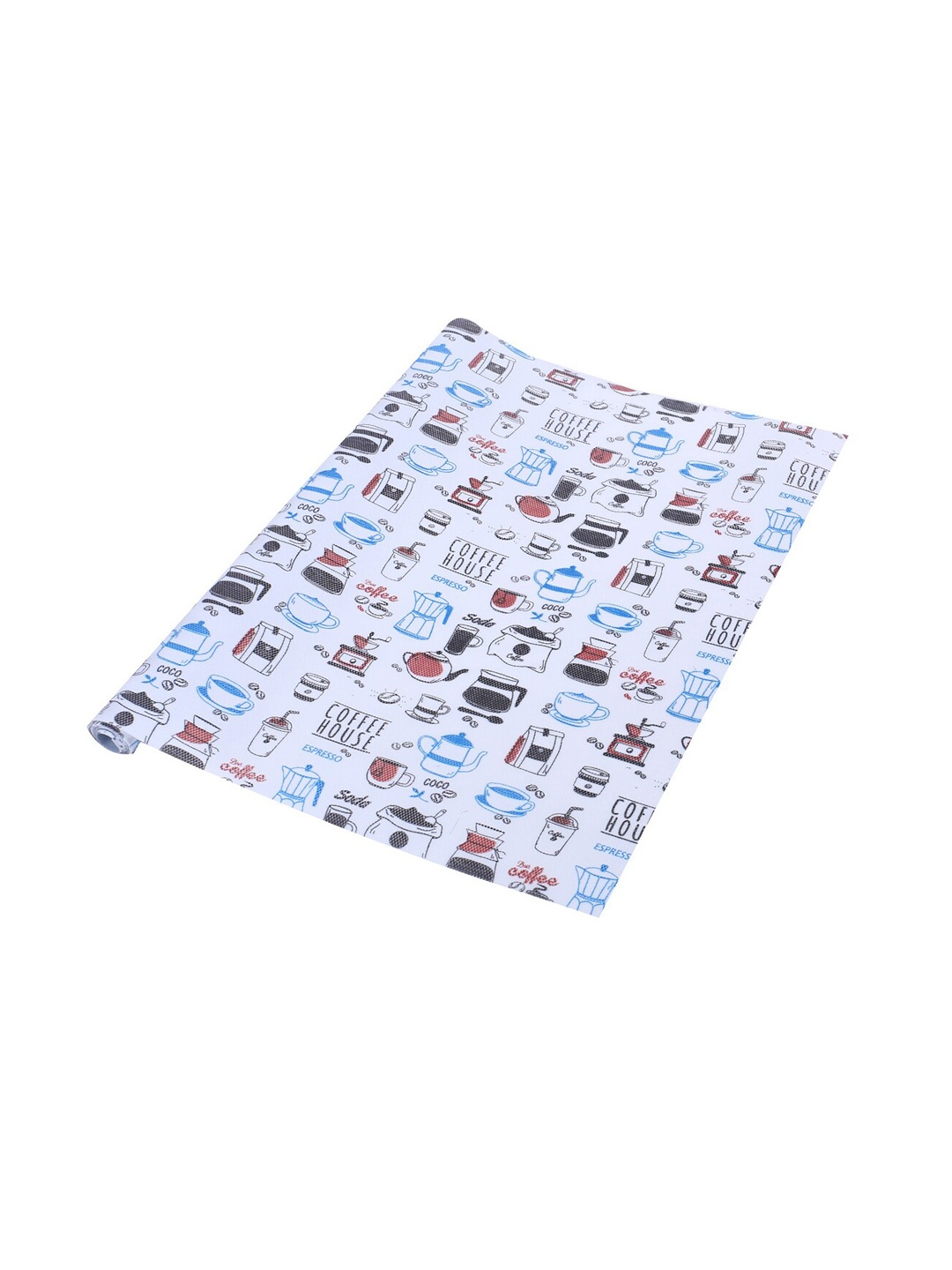 

Kuber Industries White Printed Kitchen & Wardrobe Shelf Liner