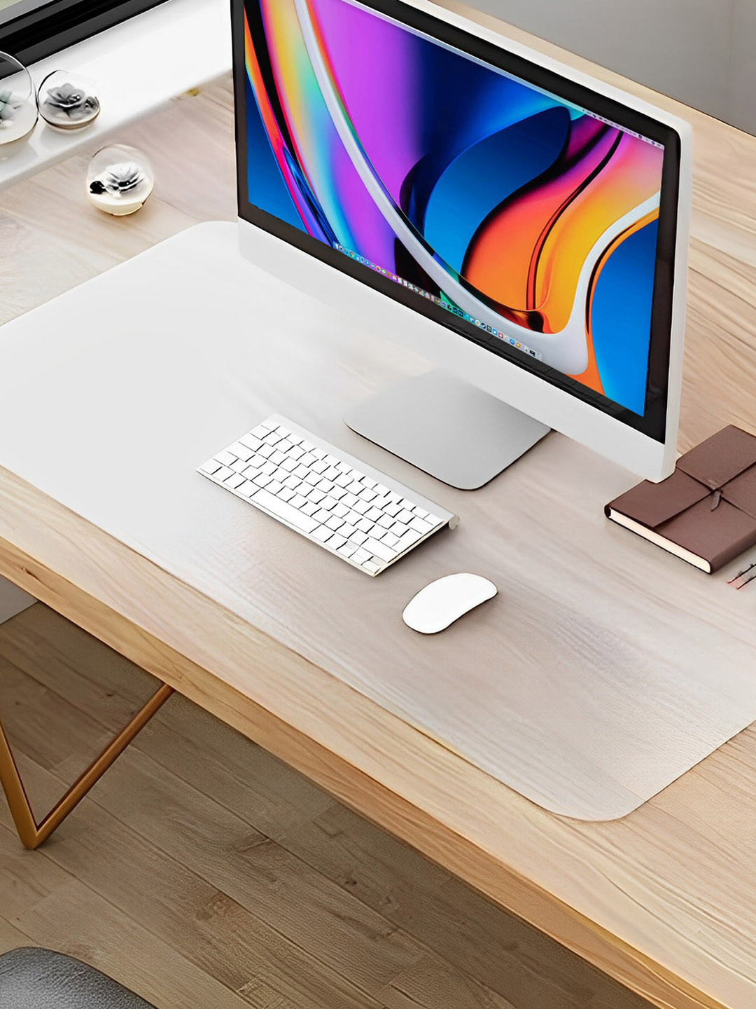 

Kuber Industries Transparent Waterproof Desk Protector Mat