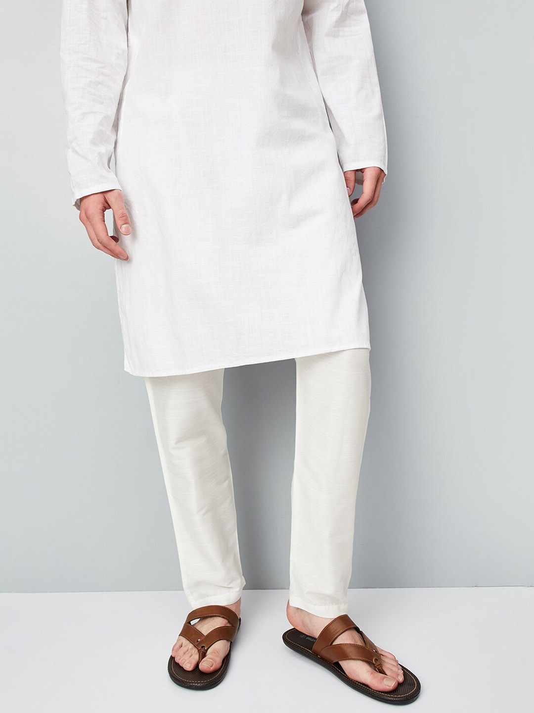 

max Men Mid Rise Pyjamas, White