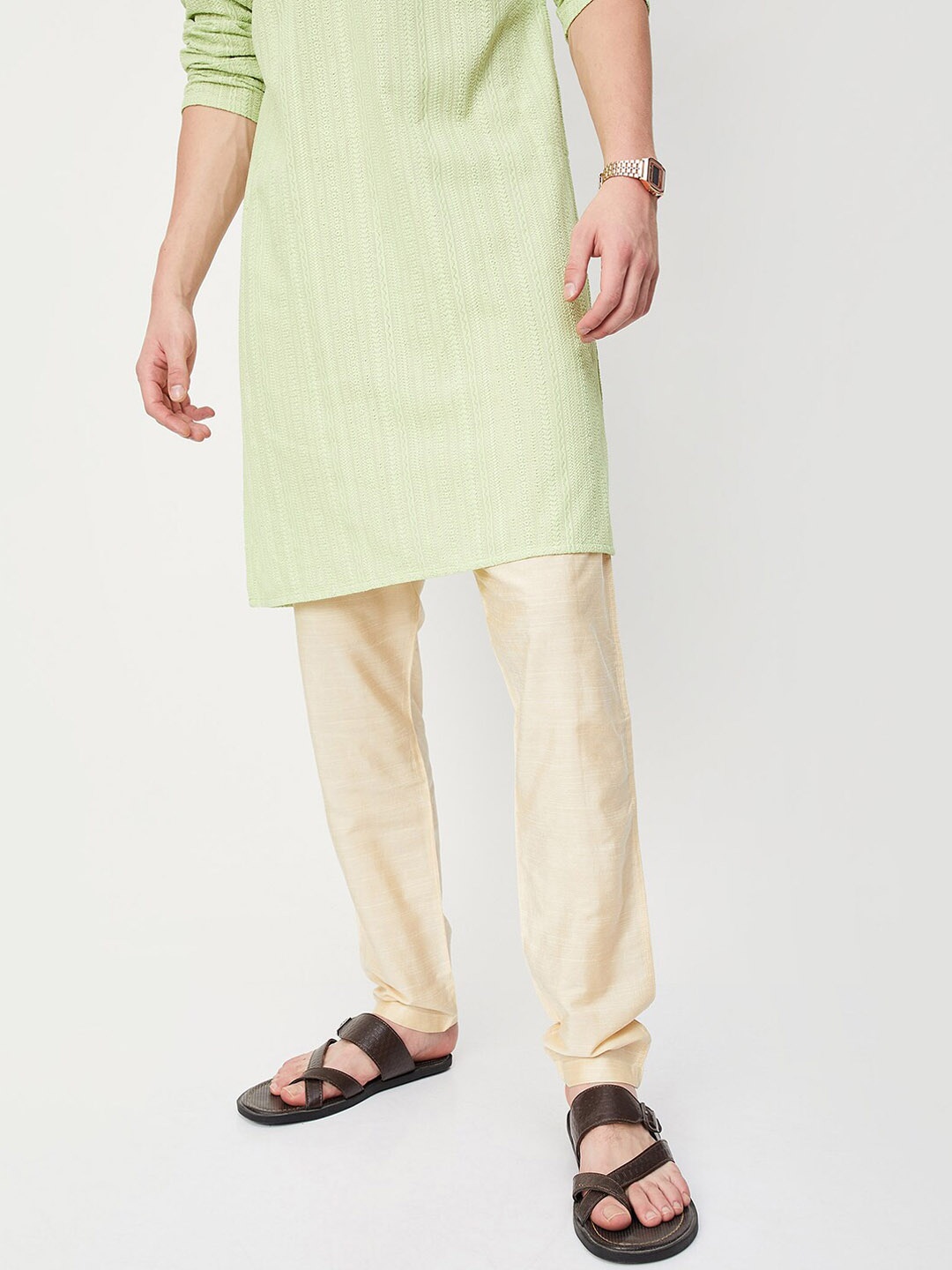 

max Men Mid Rise Pyjamas, Beige