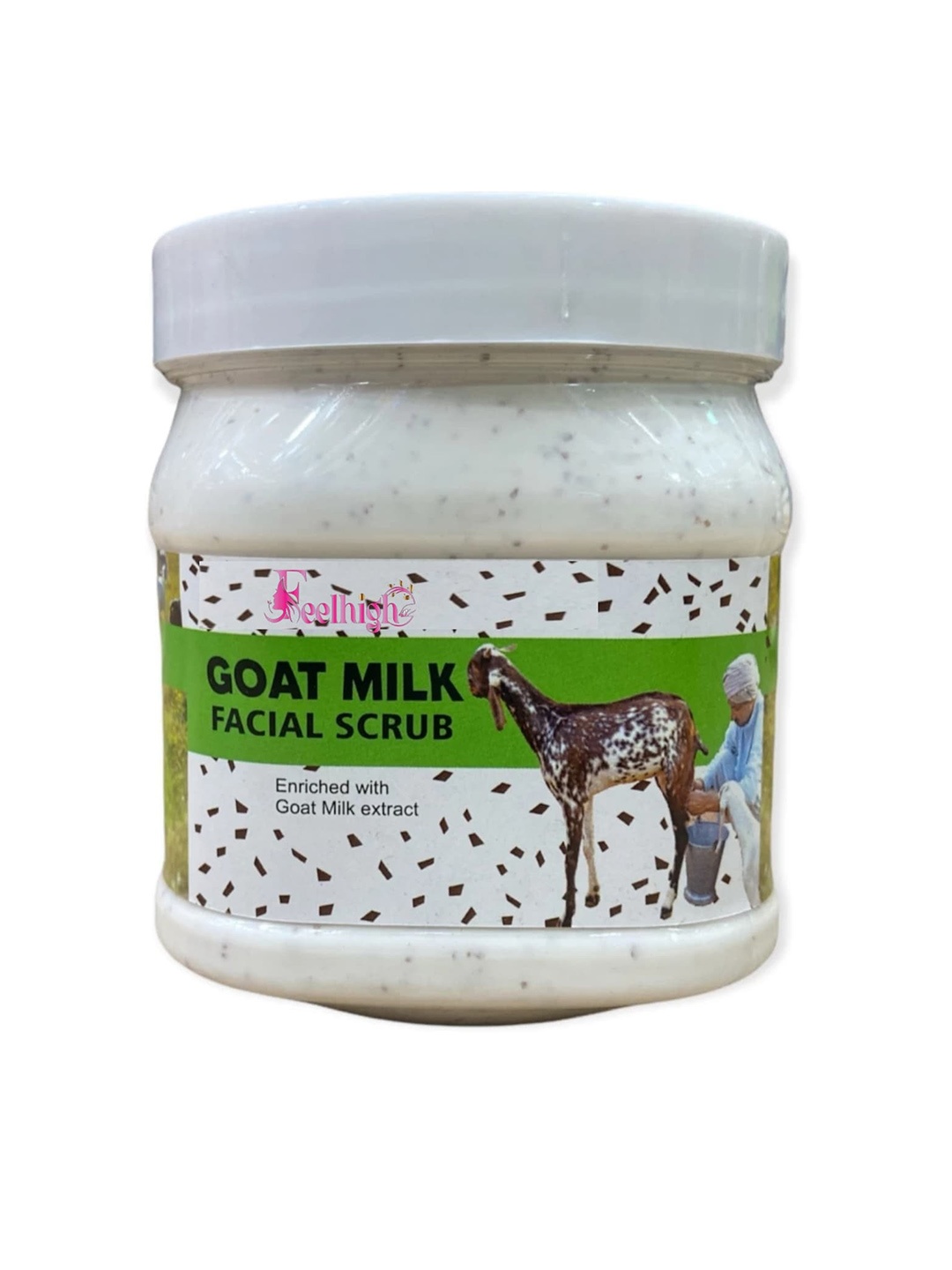 

FEELHIGH Goat Milk Facial Scrub Removes Toxins From The Skin - 500ml, Multi