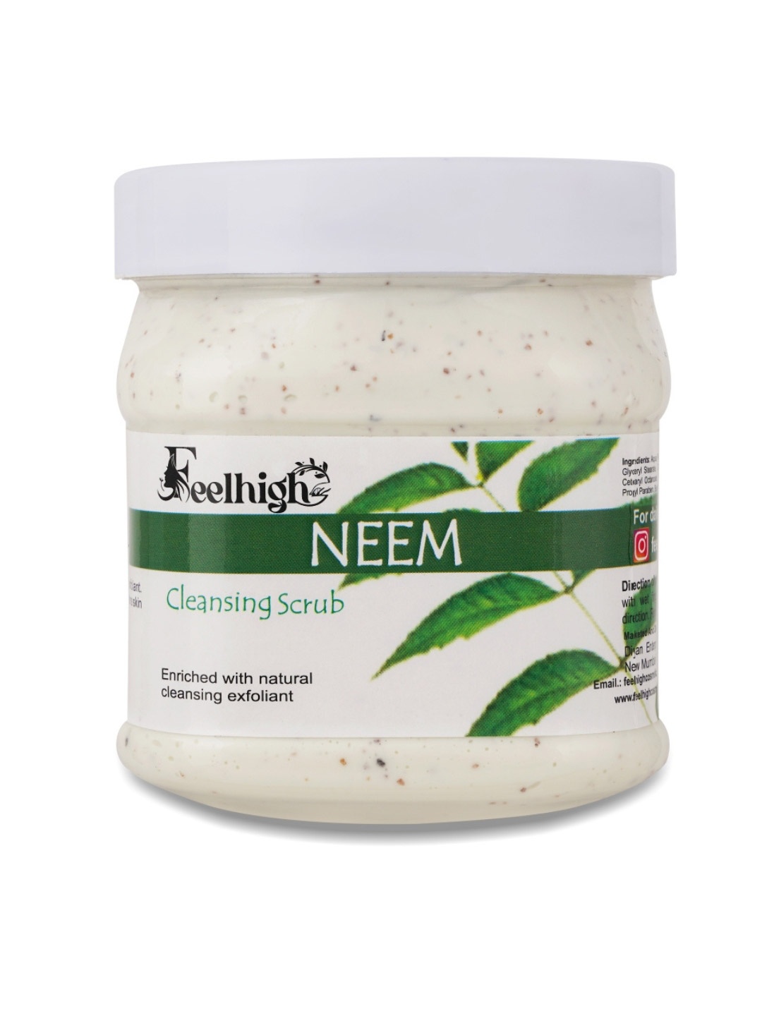 

FEELHIGH Neem Facial Cleansing Scrub Fades Scar And Acne Spots - 500ml, Multi