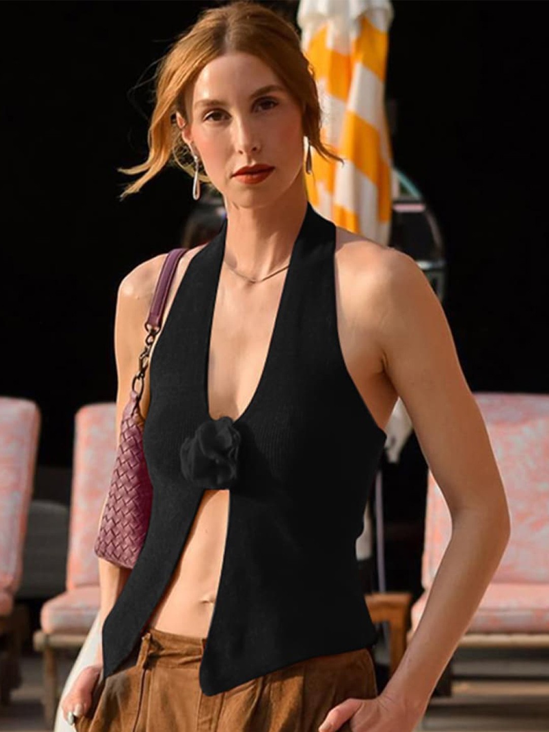 

StyleCast Black V-Neck Sleeveless Tank Top